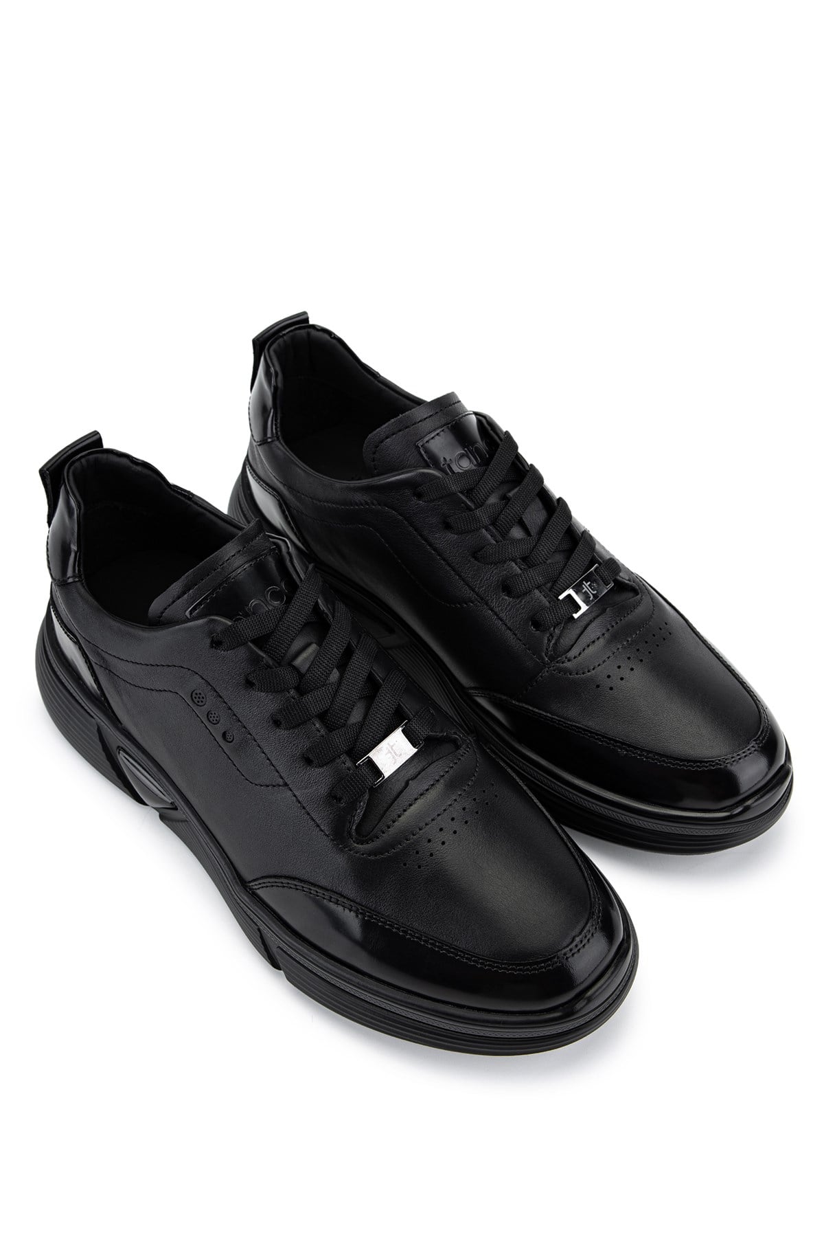 Tamer Tanca Erkek Hakiki Deri Siyah Sneakers & Spor Ayakkabı