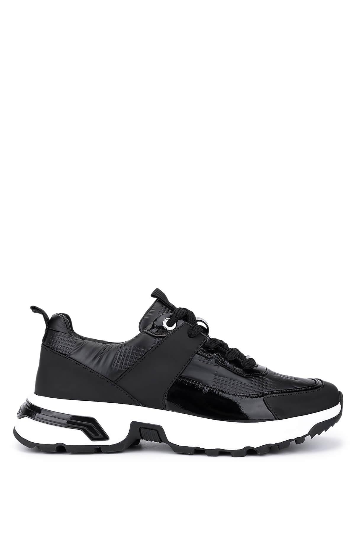 Tamer Tanca Erkek Hakiki Deri Siyah Sneakers & Spor Ayakkabı