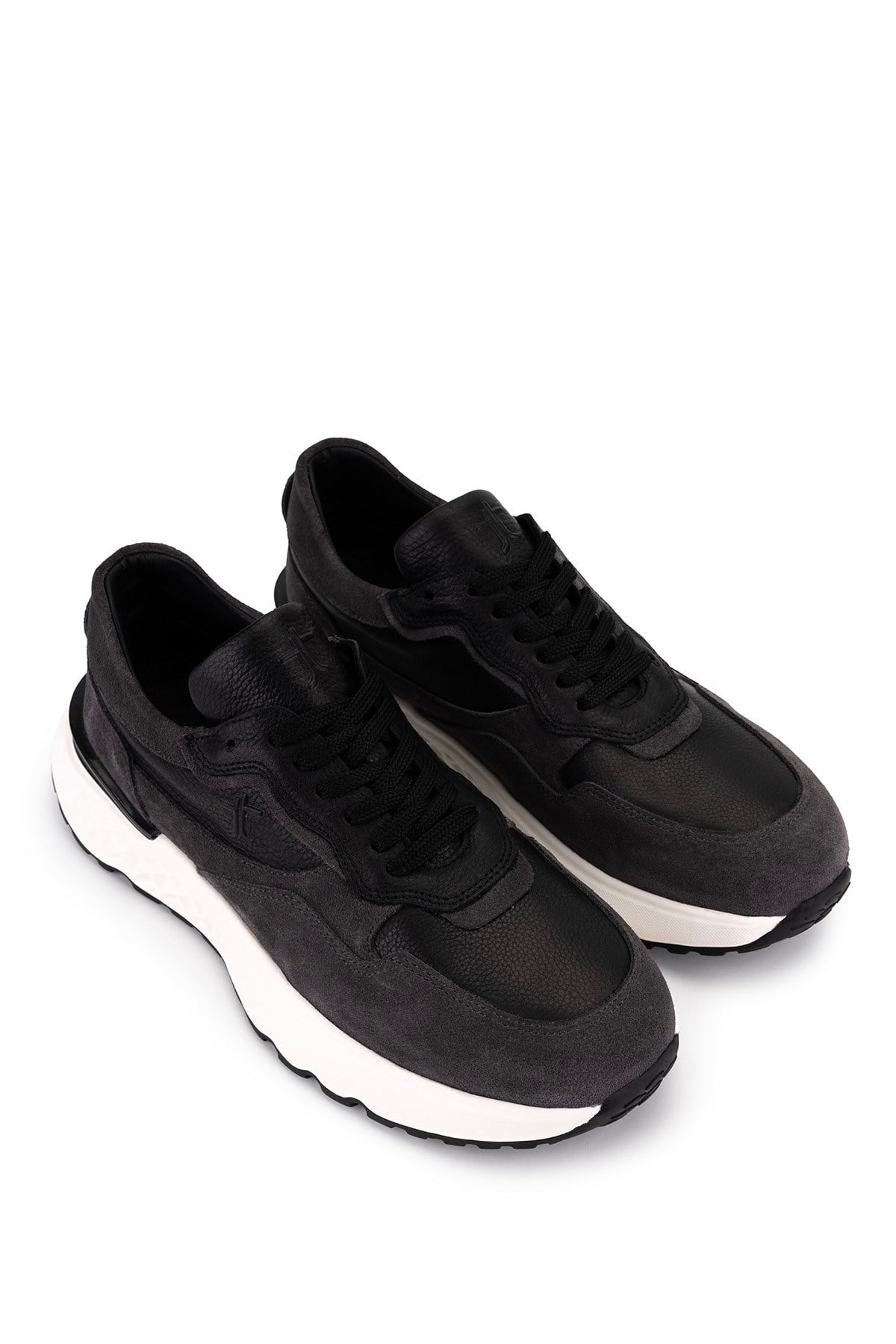 Tamer Tanca Erkek Hakiki Deri Siyah Sneakers & Spor Ayakkabı