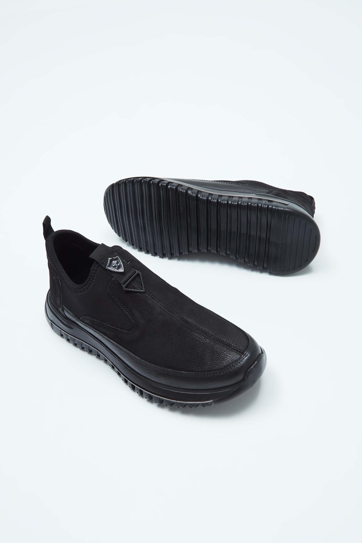 Tamer Tanca Erkek Hakiki Deri Siyah Sneakers & Spor Ayakkabı