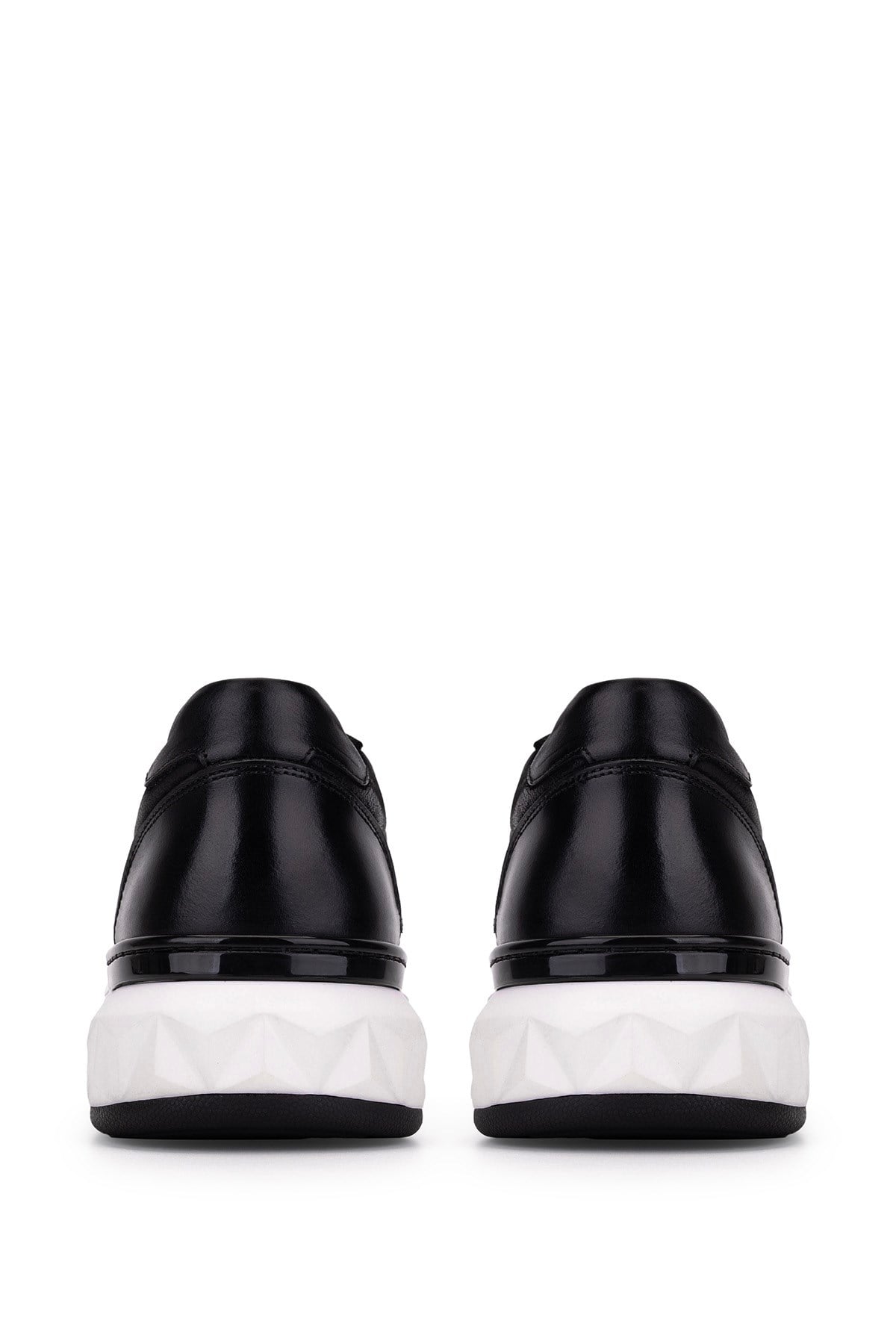 Tamer Tanca Erkek Hakiki Deri Siyah Sneakers & Spor Ayakkabı