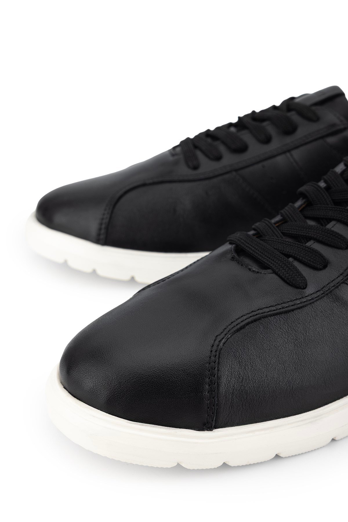 Tamer Tanca Erkek Hakiki Deri Siyah Sneakers & Spor Ayakkabı