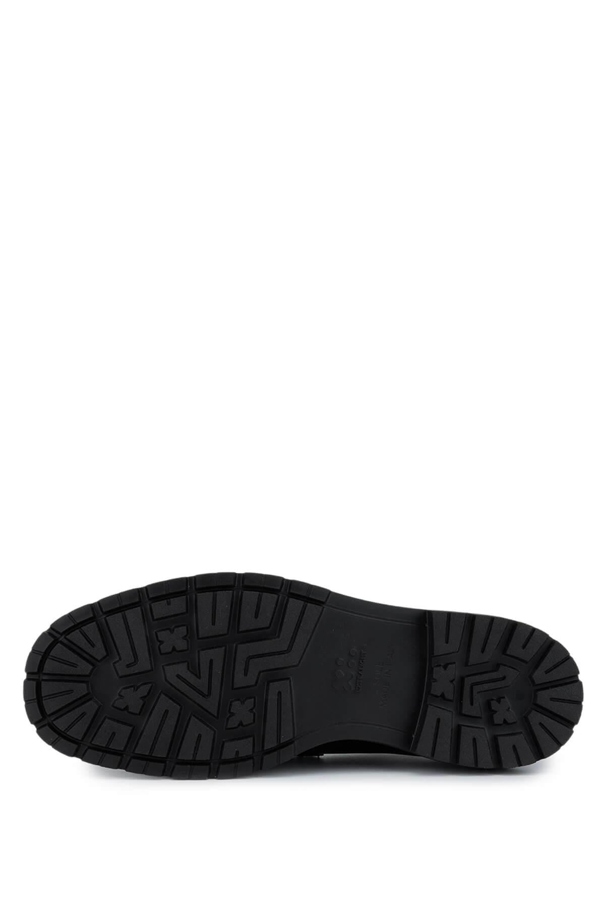 Tamer Tanca Erkek Hakiki Deri Siyah Sneakers & Spor Ayakkabı