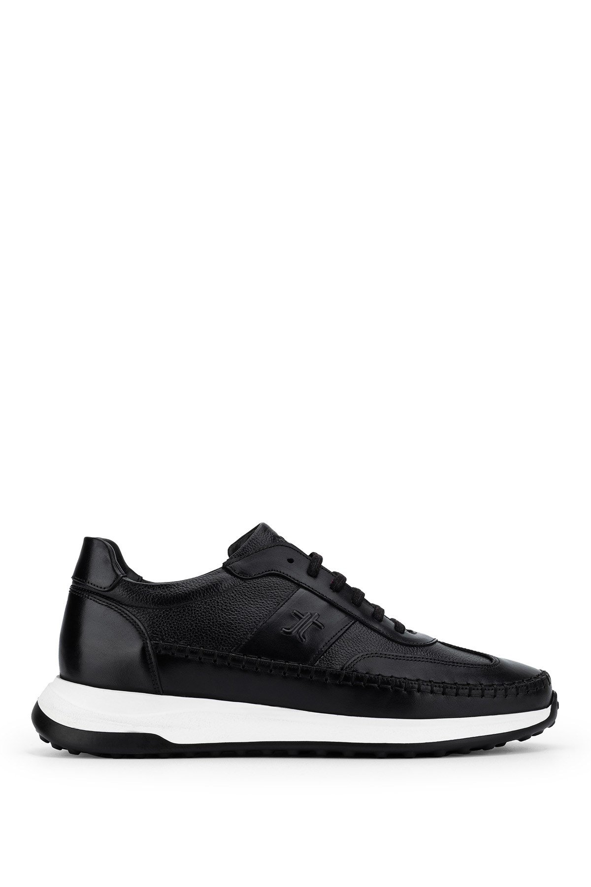 Tamer Tanca Erkek Hakiki Deri Siyah Sneakers & Spor Ayakkabı