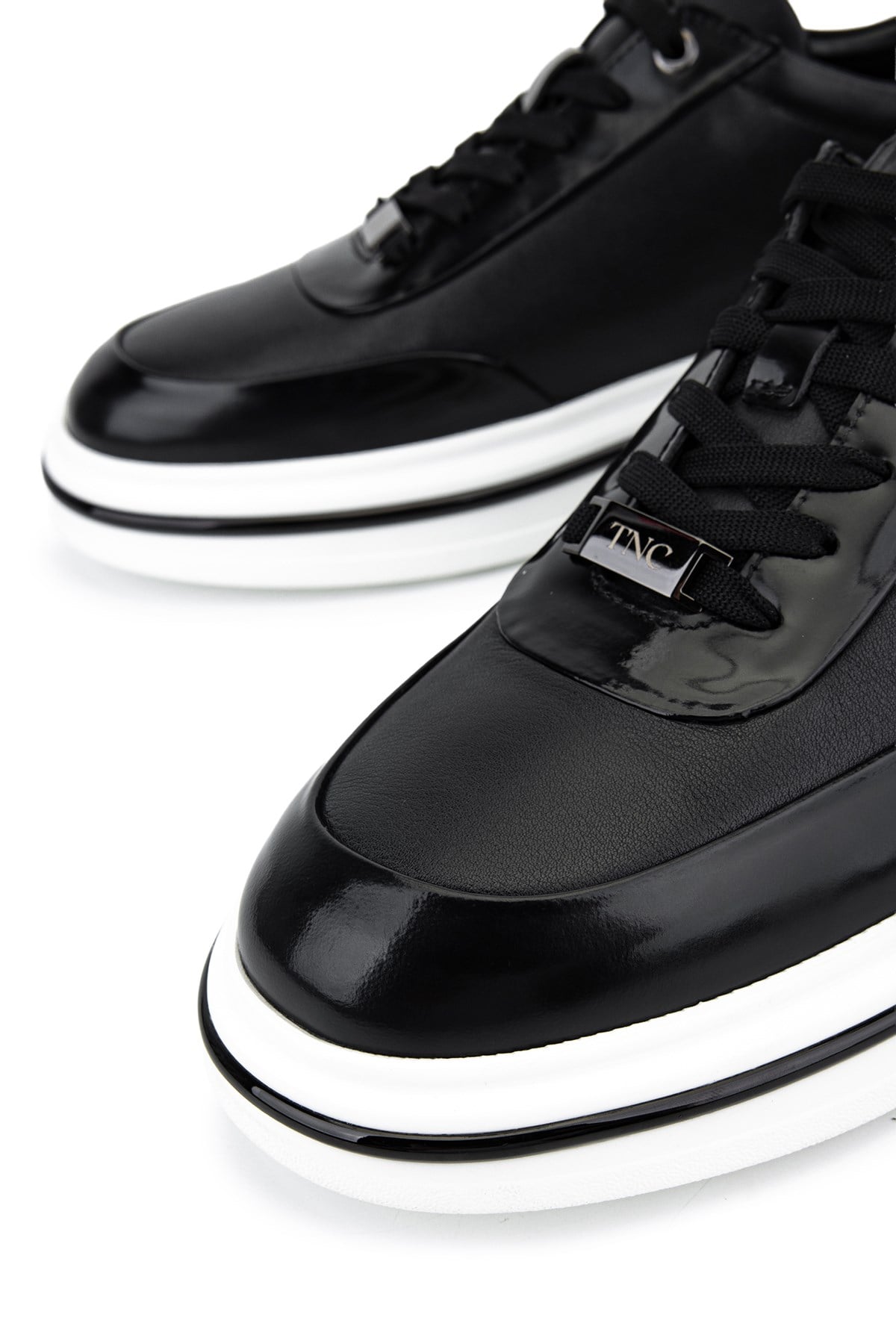 Tamer Tanca Erkek Hakiki Deri Siyah Sneakers & Spor Ayakkabı