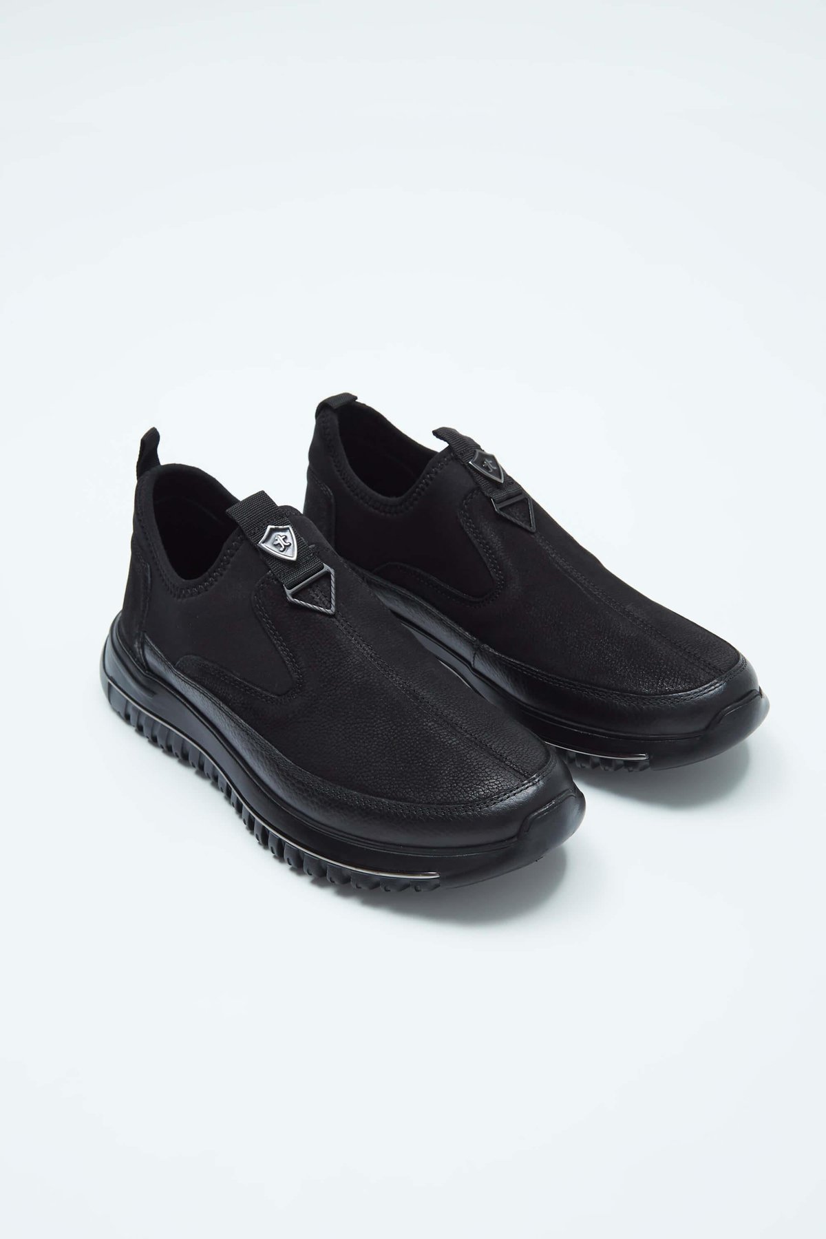 Tamer Tanca Erkek Hakiki Deri Siyah Sneakers & Spor Ayakkabı
