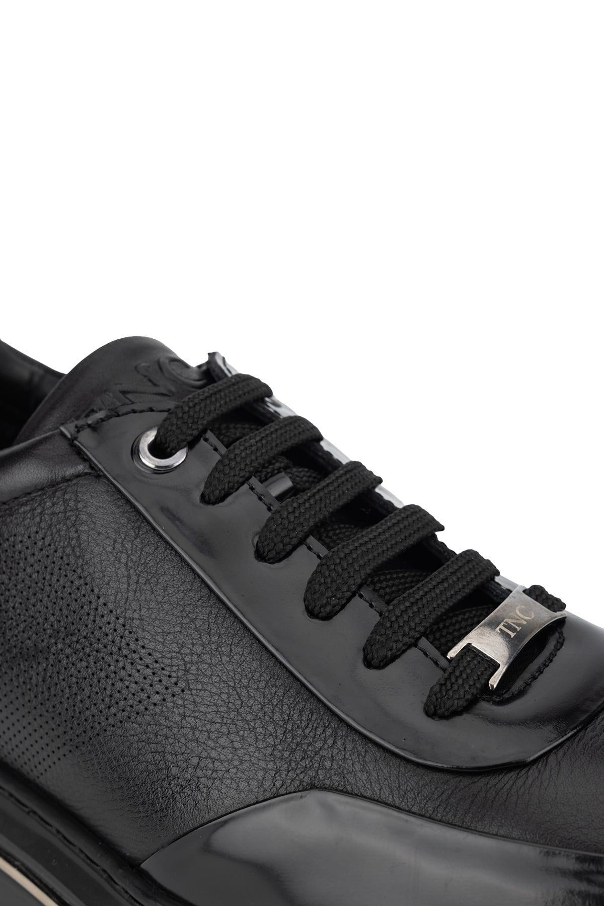 Tamer Tanca Erkek Hakiki Deri siyah Sneakers & Spor Ayakkabı