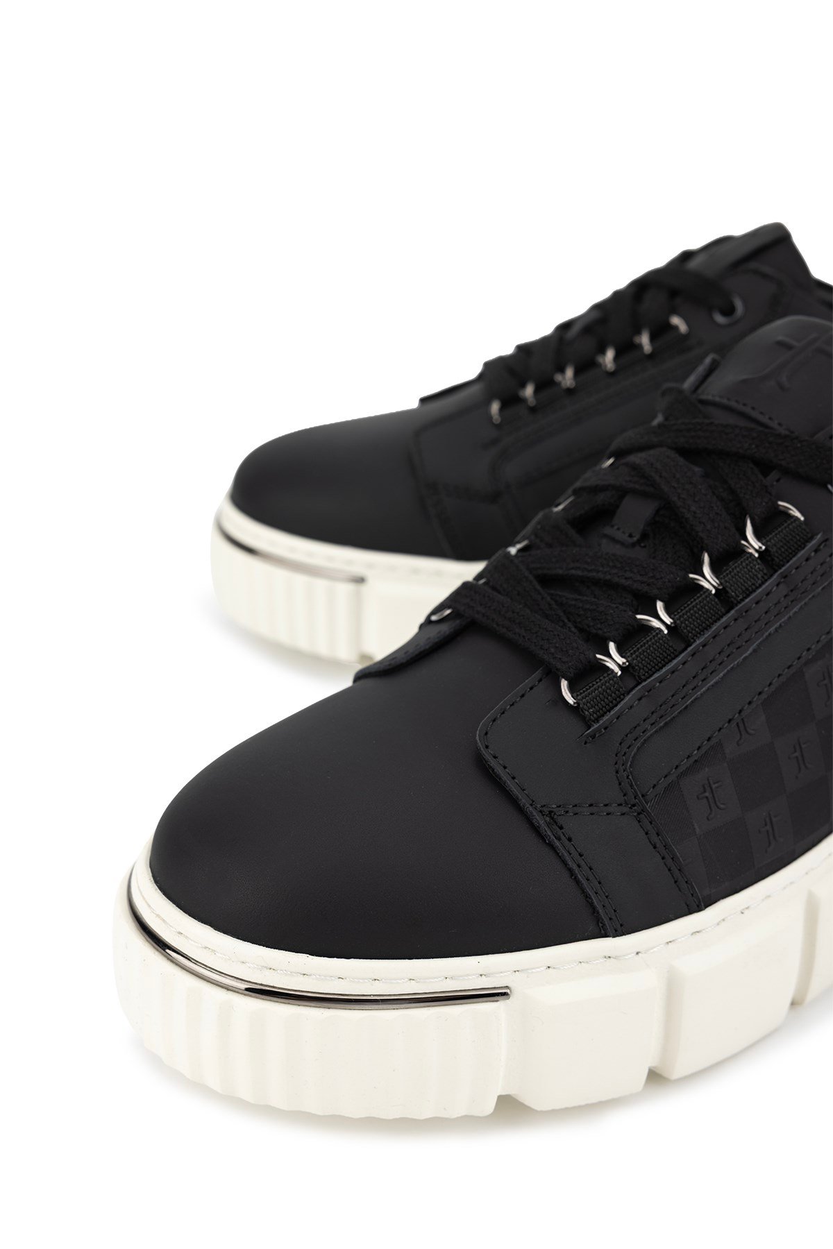Tamer Tanca Erkek Hakiki Deri Siyah Sneakers & Spor Ayakkabı