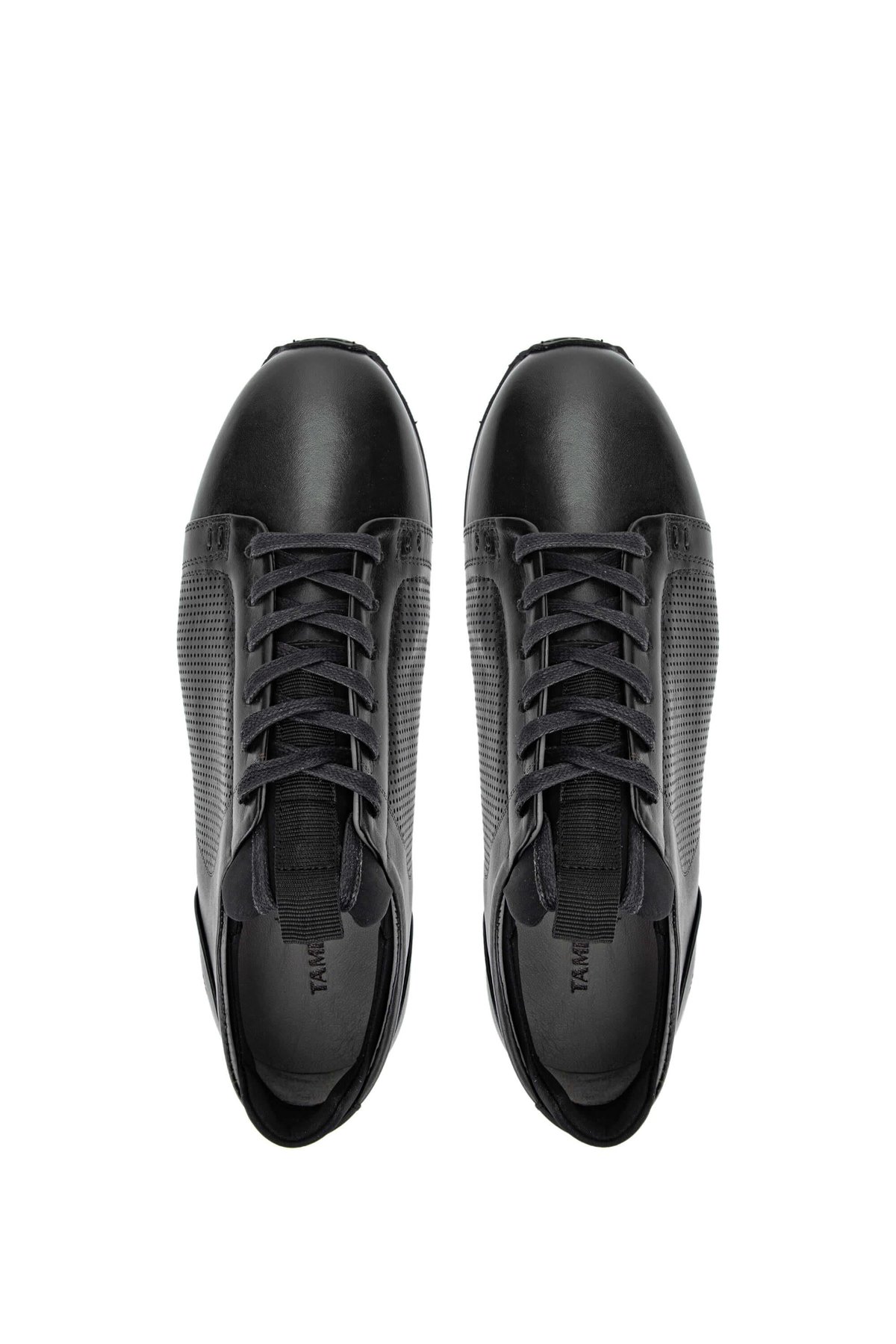 Tamer Tanca Erkek Hakiki Deri Siyah Sneakers & Spor Ayakkabı