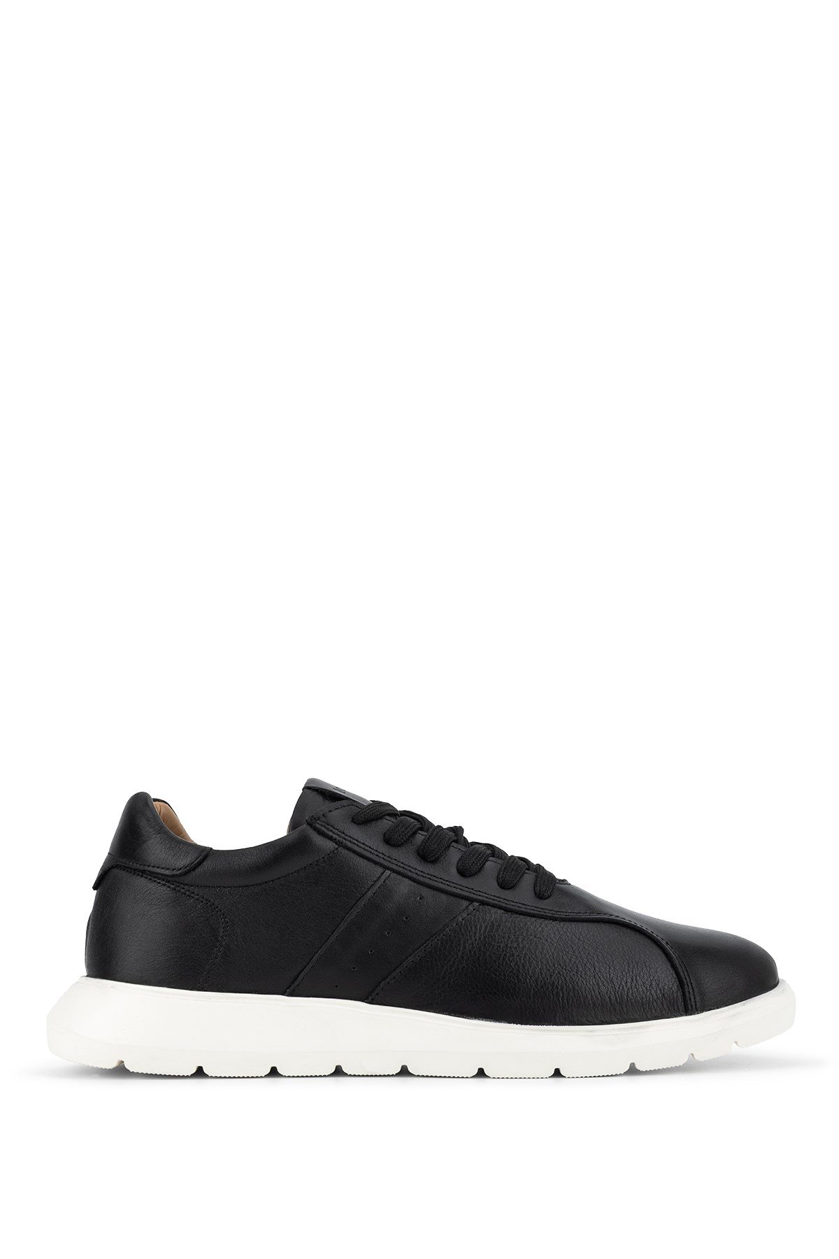 Tamer Tanca Erkek Hakiki Deri Siyah Sneakers & Spor Ayakkabı