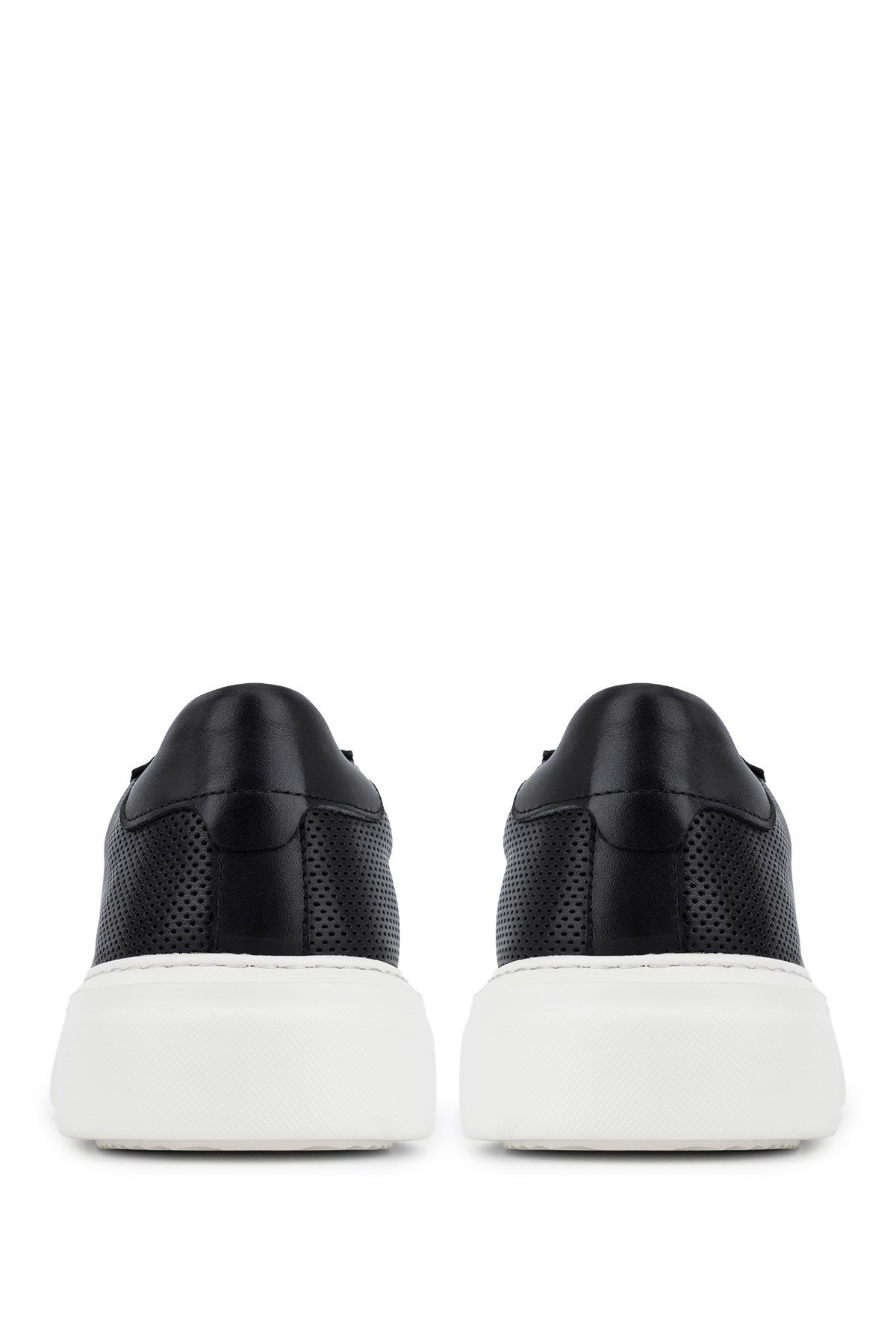 Tamer Tanca Erkek Hakiki Deri Siyah Sneakers & Spor Ayakkabı