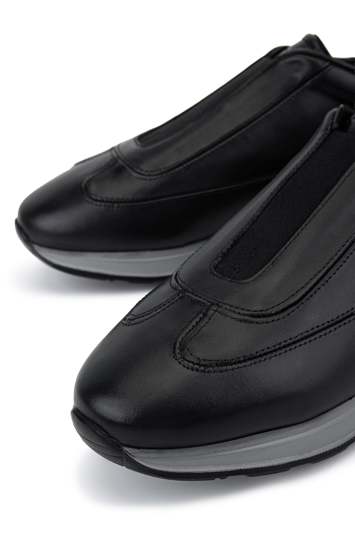 Tamer Tanca Erkek Hakiki Deri Siyah Sneakers & Spor Ayakkabı