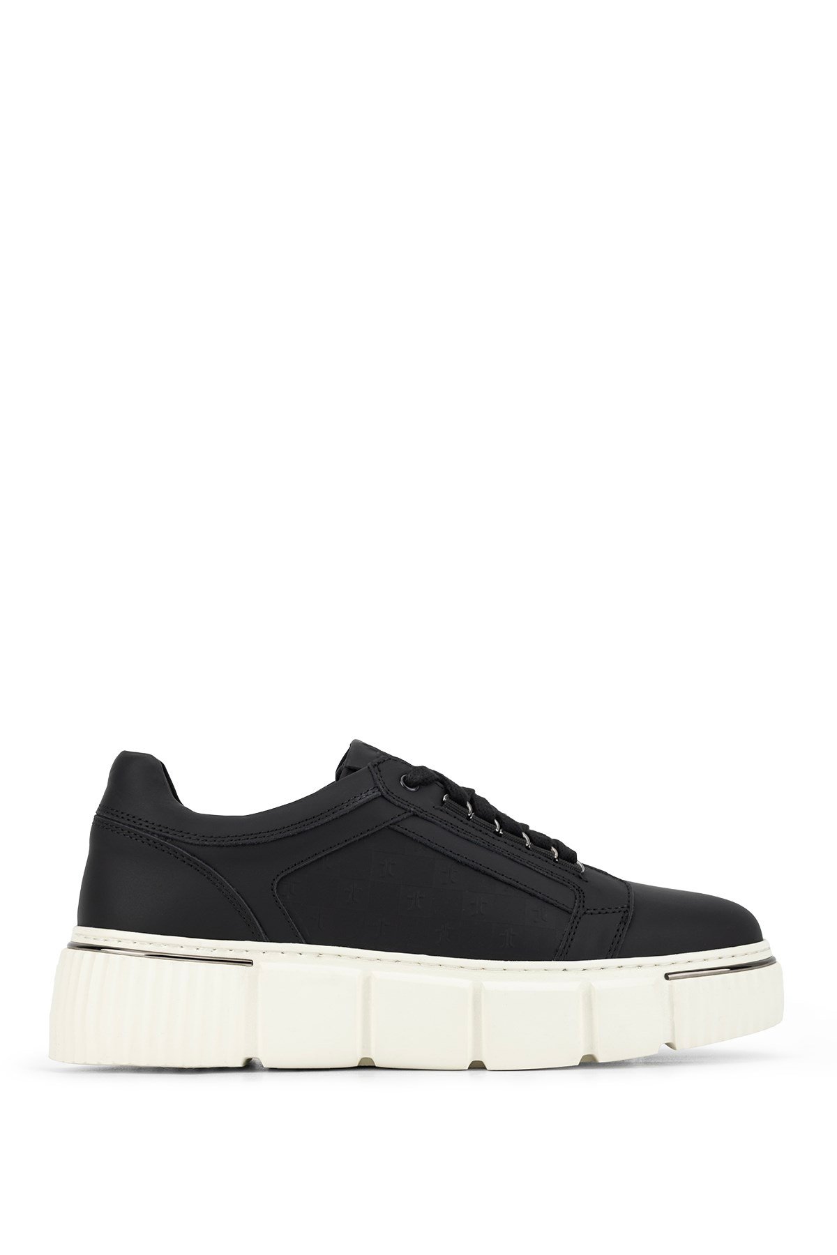 Tamer Tanca Erkek Hakiki Deri Siyah Sneakers & Spor Ayakkabı