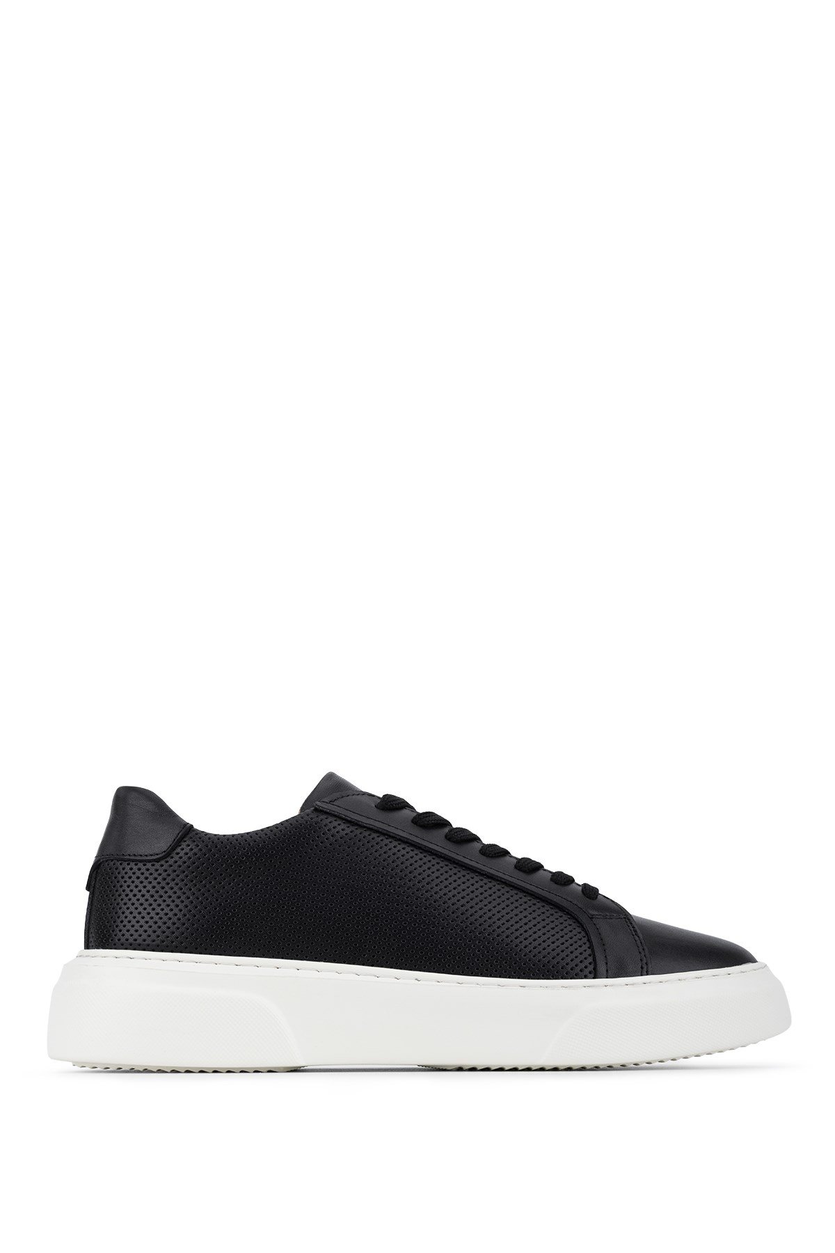Tamer Tanca Erkek Hakiki Deri Siyah Sneakers & Spor Ayakkabı