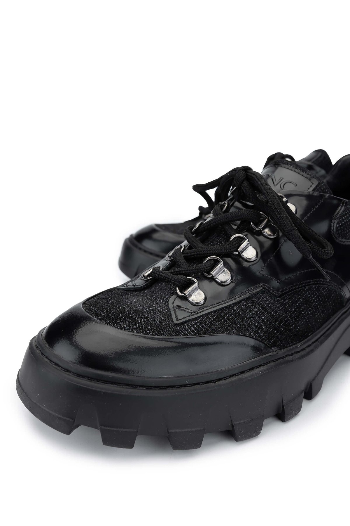 Tamer Tanca Erkek Hakiki Deri Siyah Süet Sneakers & Spor Ayakkabı