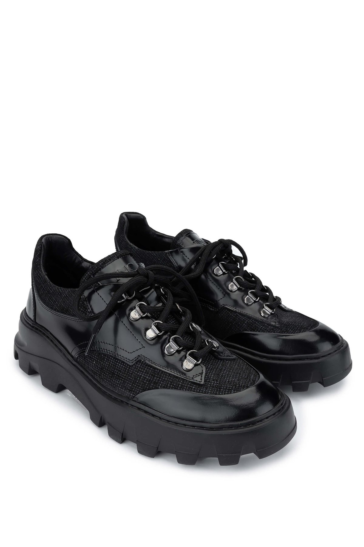 Tamer Tanca Erkek Hakiki Deri Siyah Süet Sneakers & Spor Ayakkabı