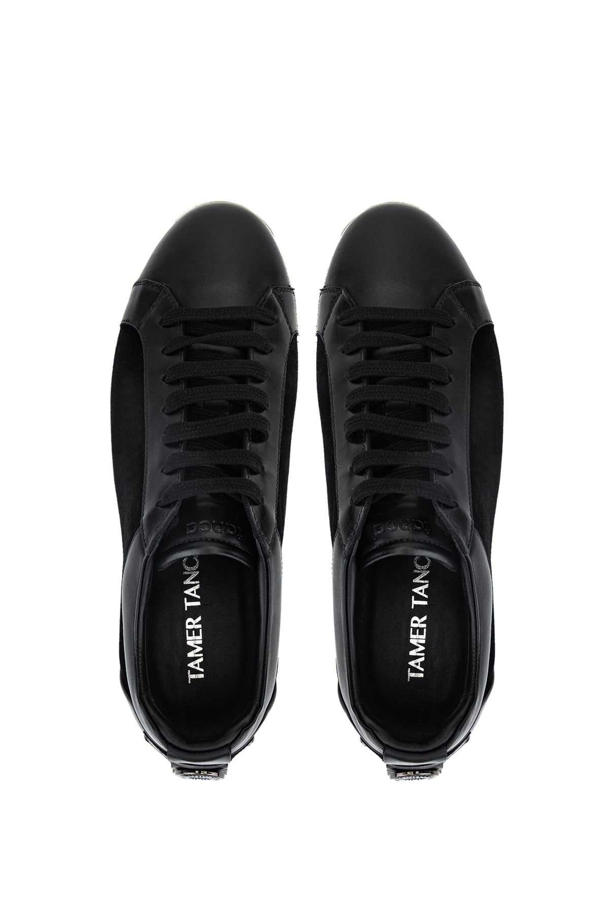 Tamer Tanca Erkek Hakiki Deri Siyah Süet Sneakers & Spor Ayakkabı