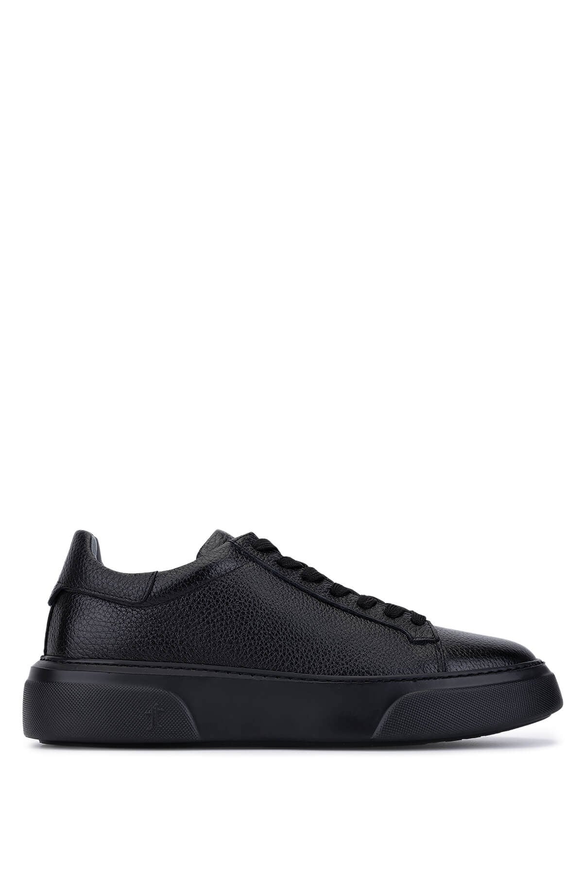 Tamer Tanca Erkek Hakiki Deri Siyah/Siyah Sneakers & Spor Ayakkabı