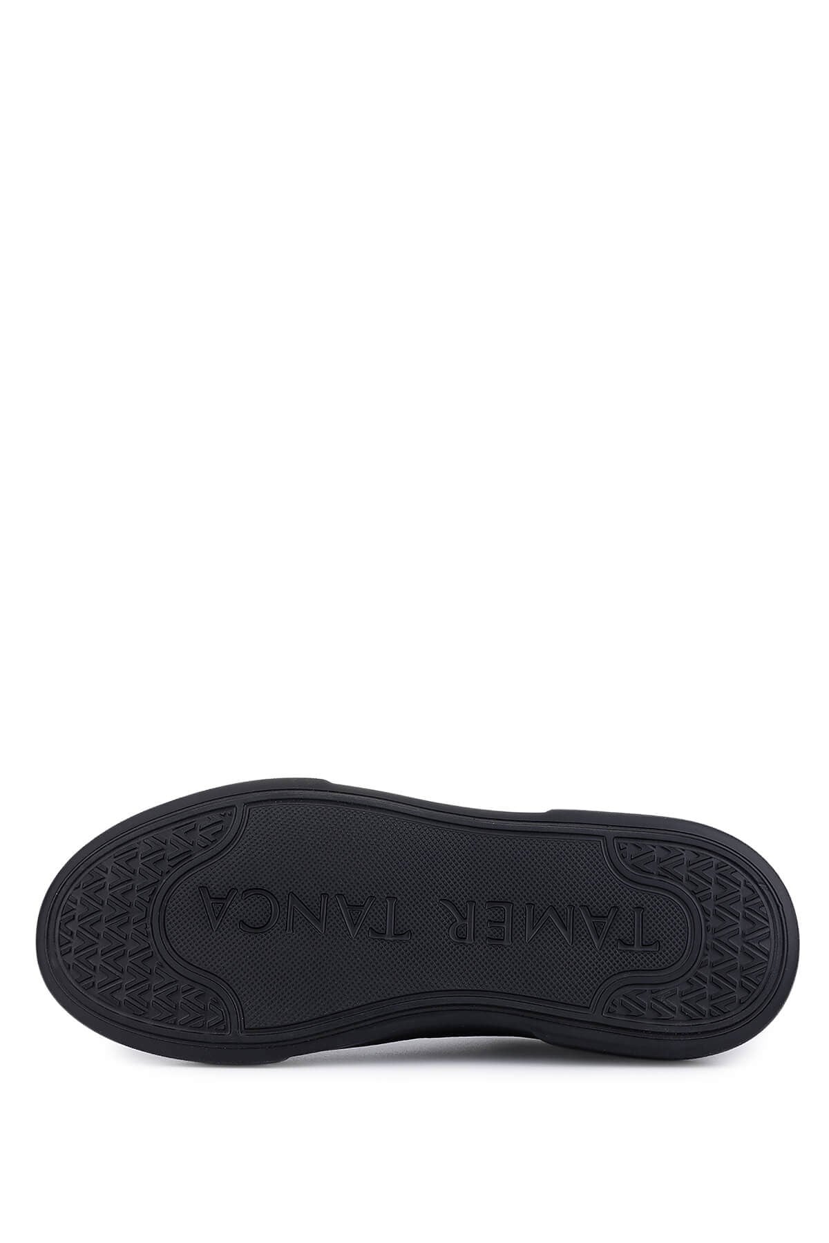Tamer Tanca Erkek Hakiki Deri Siyah/Siyah Sneakers & Spor Ayakkabı