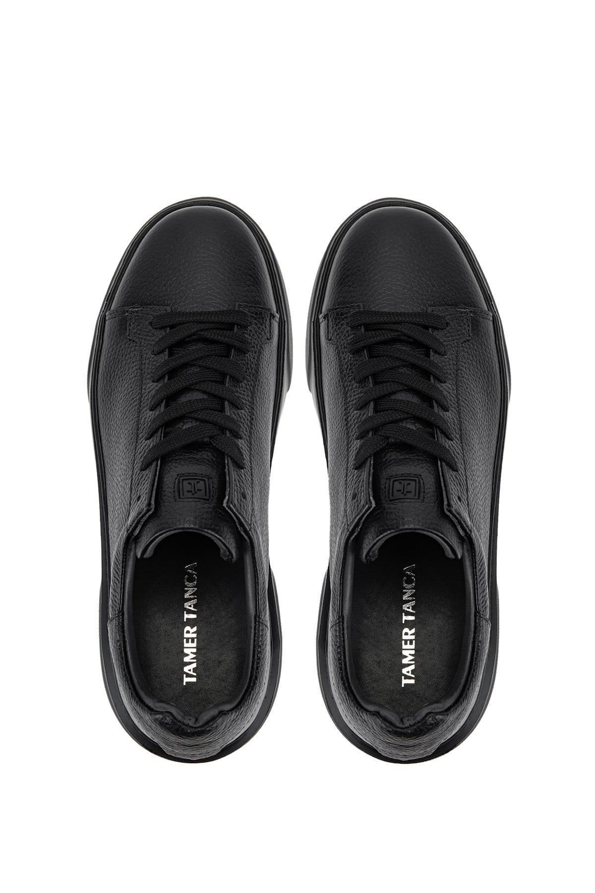Tamer Tanca Erkek Hakiki Deri Siyah/Siyah Sneakers & Spor Ayakkabı
