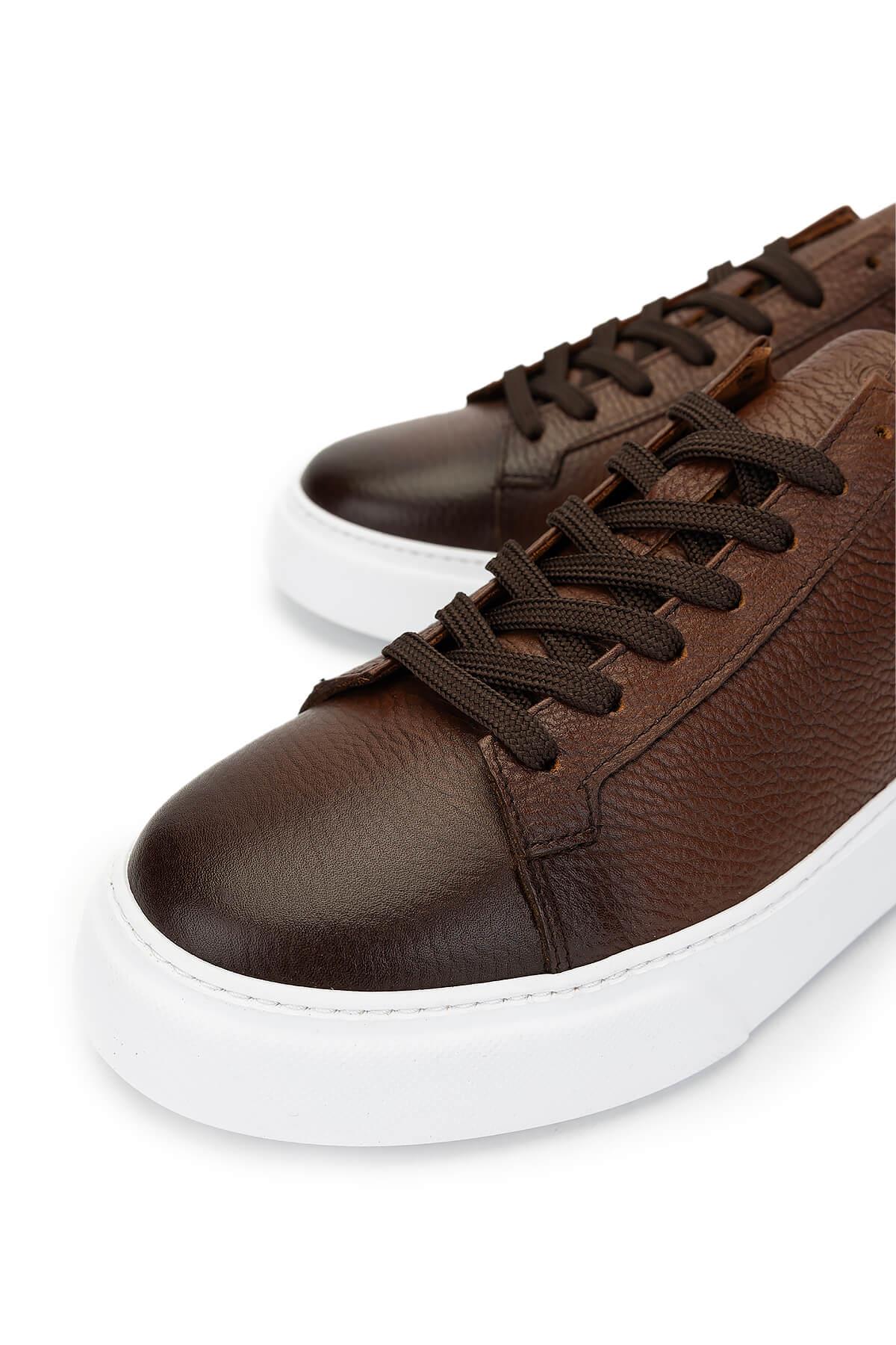 Tamer Tanca Erkek Hakiki Deri Taba Sneakers & Spor Ayakkabı