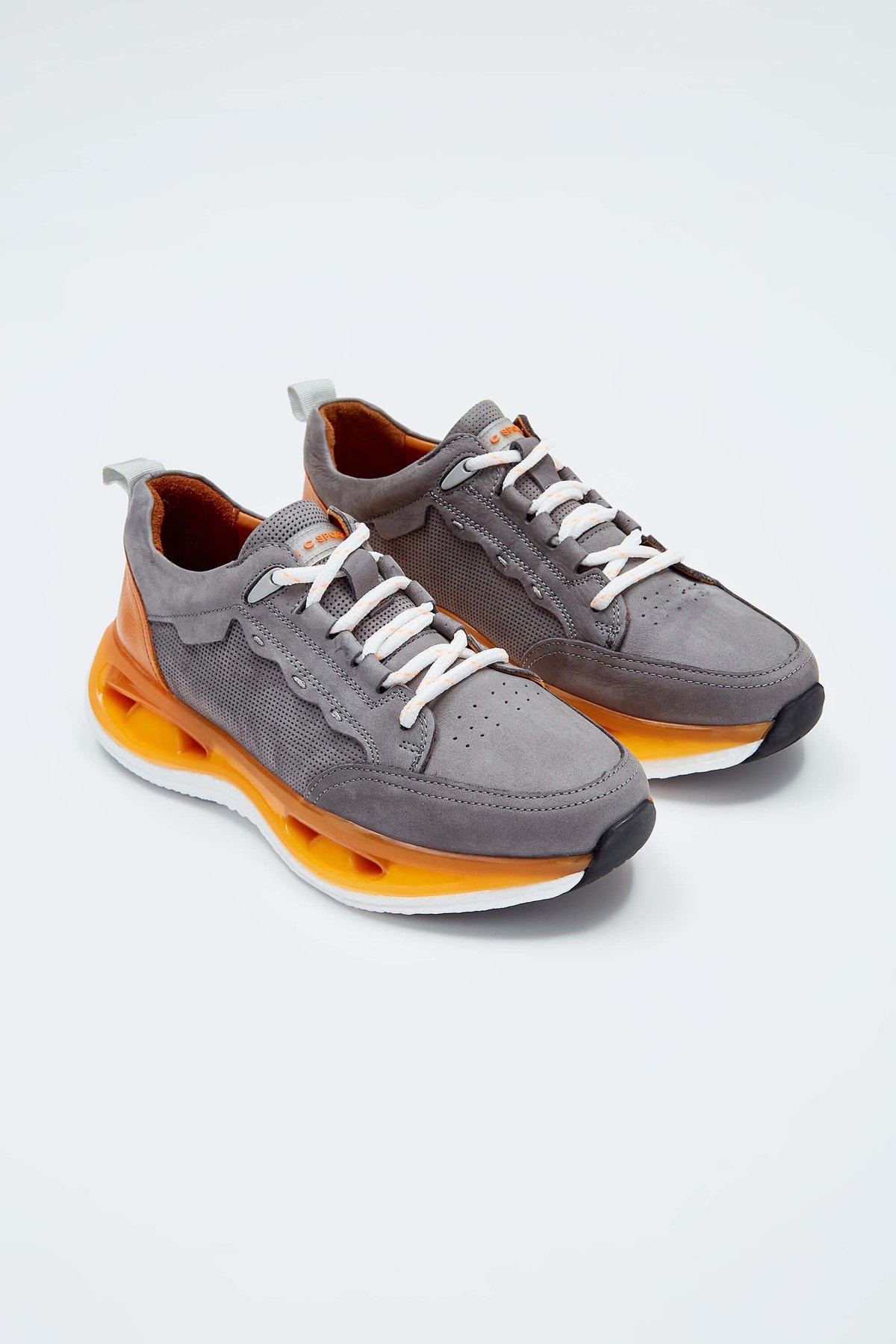 Tamer Tanca Erkek Hakiki Deri Turuncu Sneakers & Spor Ayakkabı