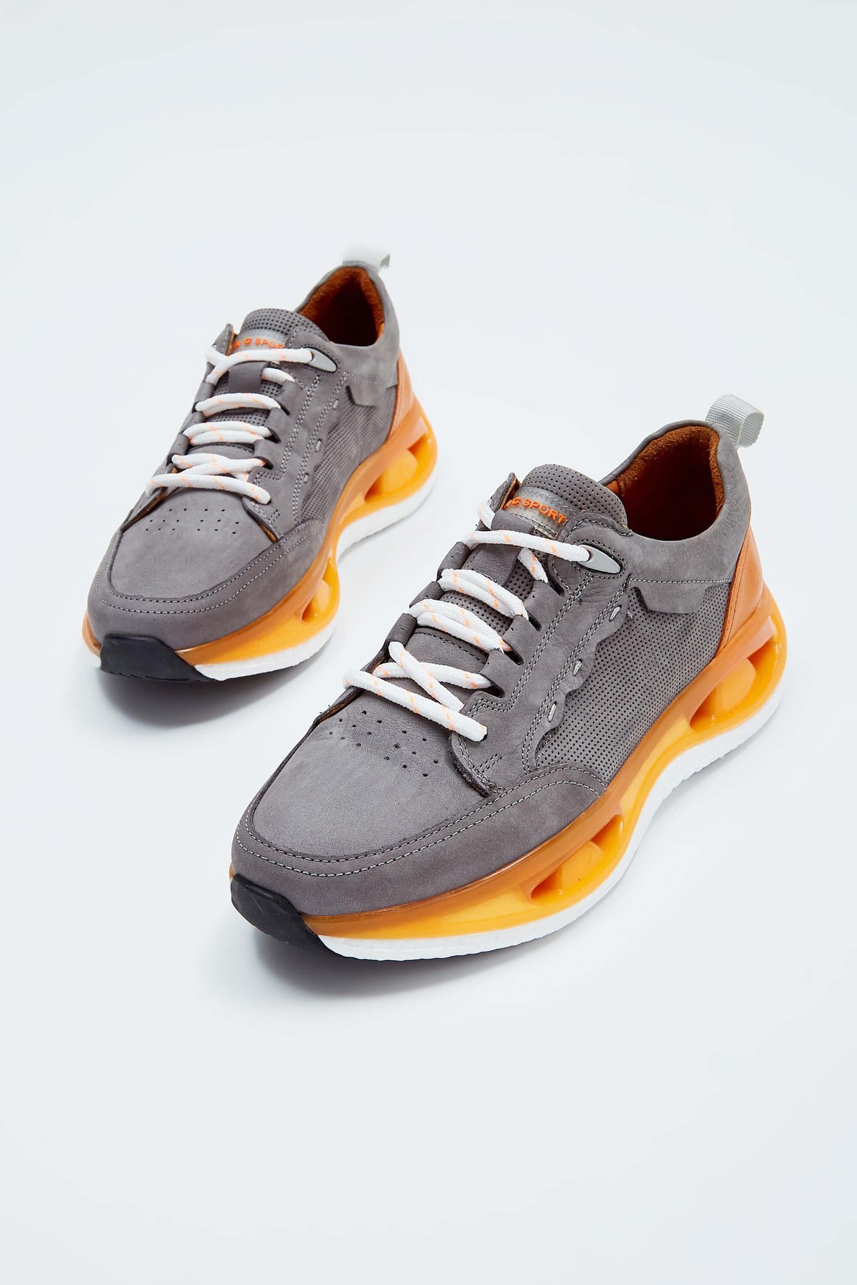 Tamer Tanca Erkek Hakiki Deri Turuncu Sneakers & Spor Ayakkabı