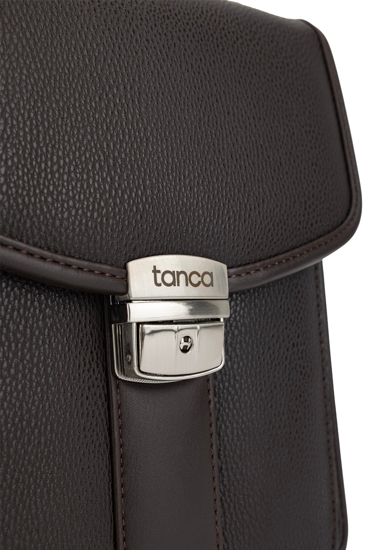 Tamer Tanca Erkek Vegan Kahverengi El Çantası