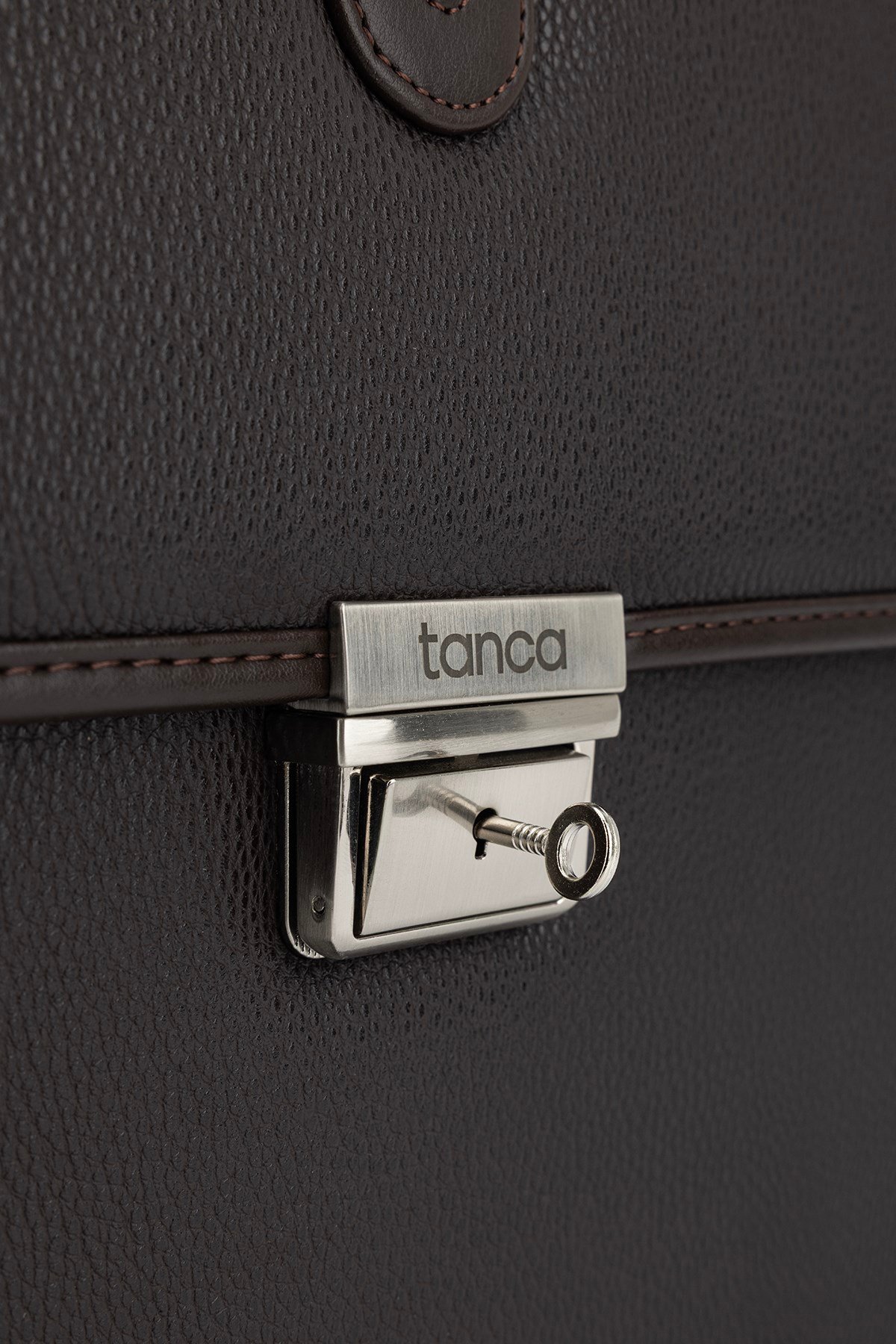 Tamer Tanca Erkek Vegan Kahverengi Evrak Çantası