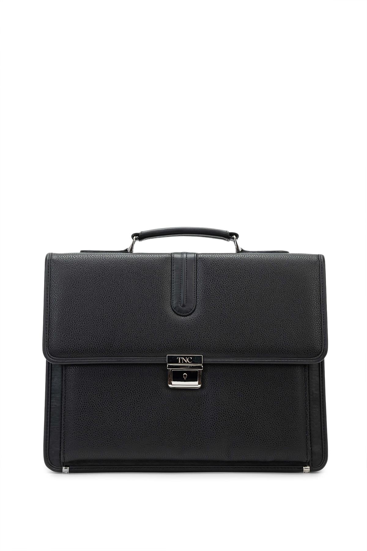Tamer Tanca Erkek Vegan Siyah Evrak Çantası