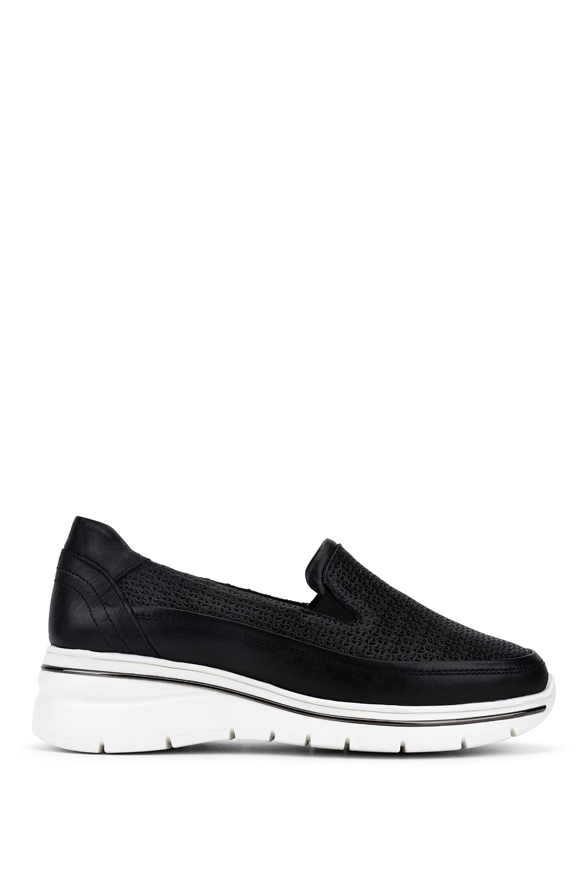 Tamer Tanca Hakiki Deri Kadın Siyah Sneakers & Spor Ayakkabı