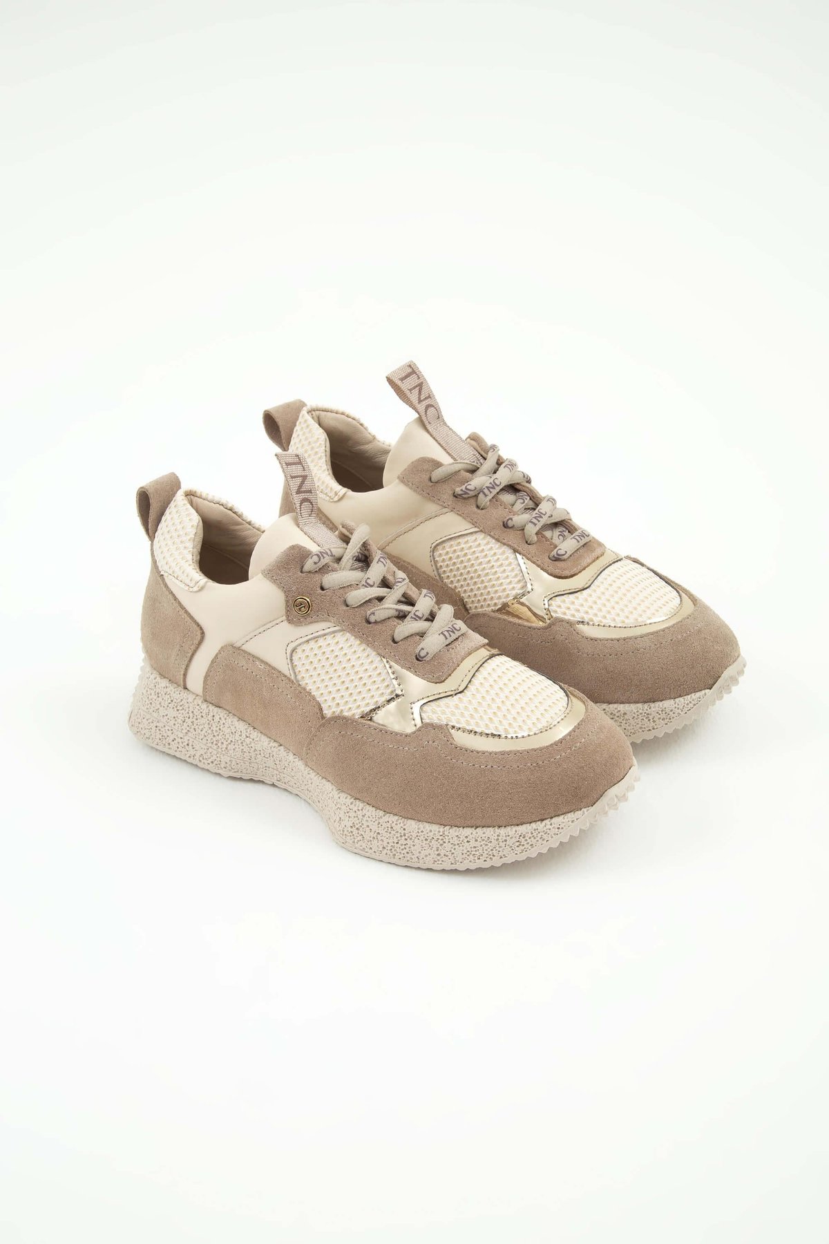 Tamer Tanca Kadın Hakiki Deri Bej Sneakers & Spor Ayakkabı