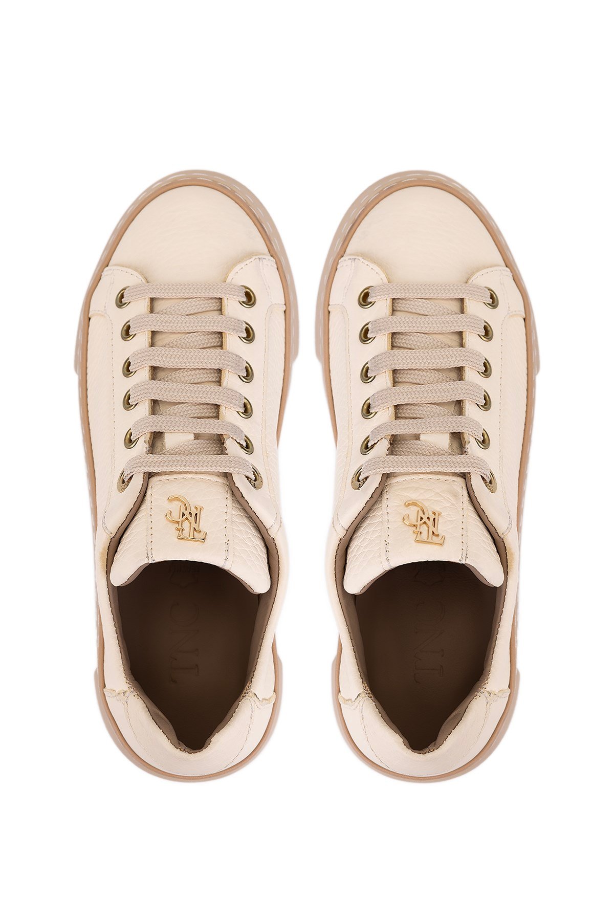 Tamer Tanca Kadın Hakiki Deri Bej Sneakers & Spor Ayakkabı