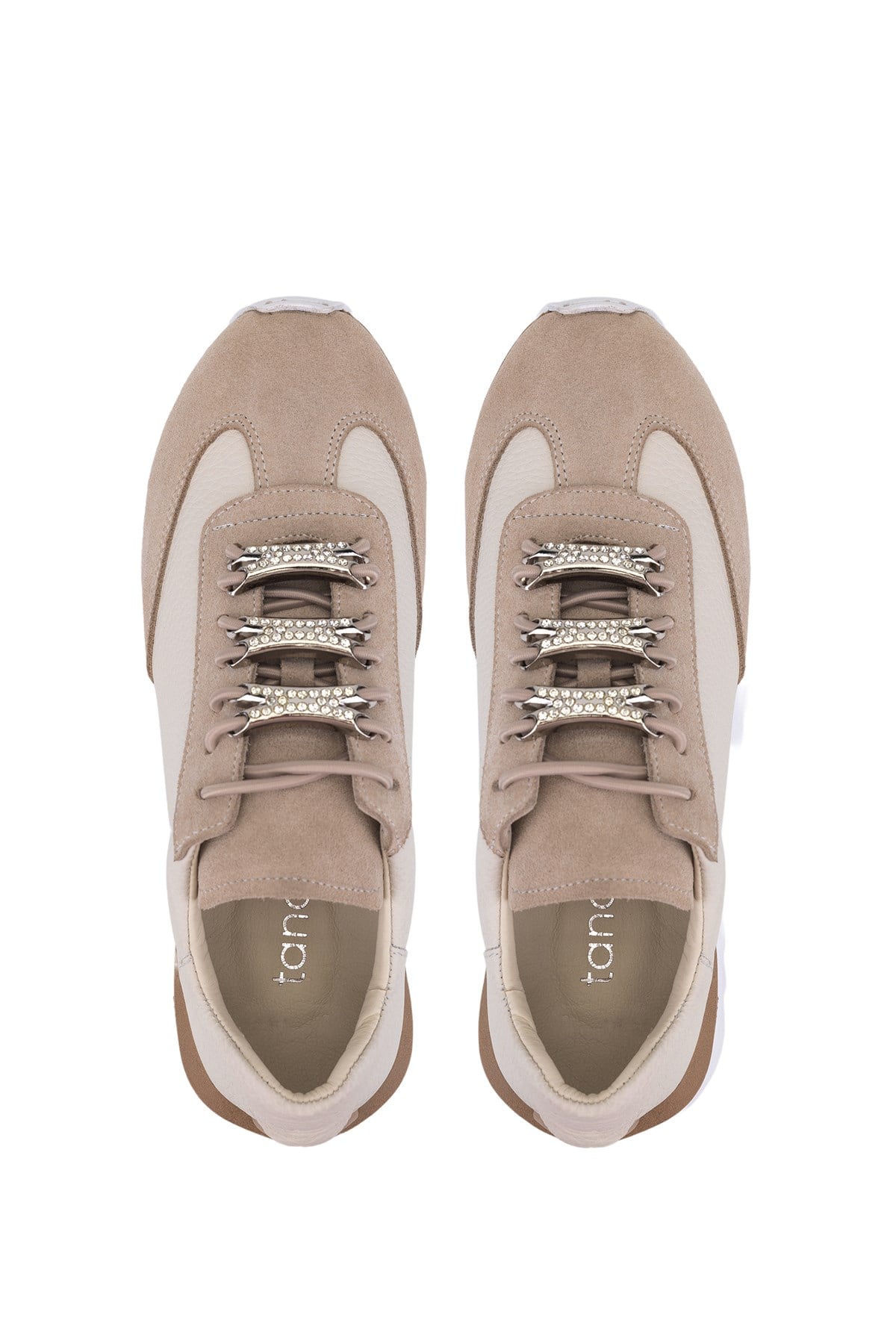 Tamer Tanca Kadın Hakiki Deri Bej Sneakers & Spor Ayakkabı