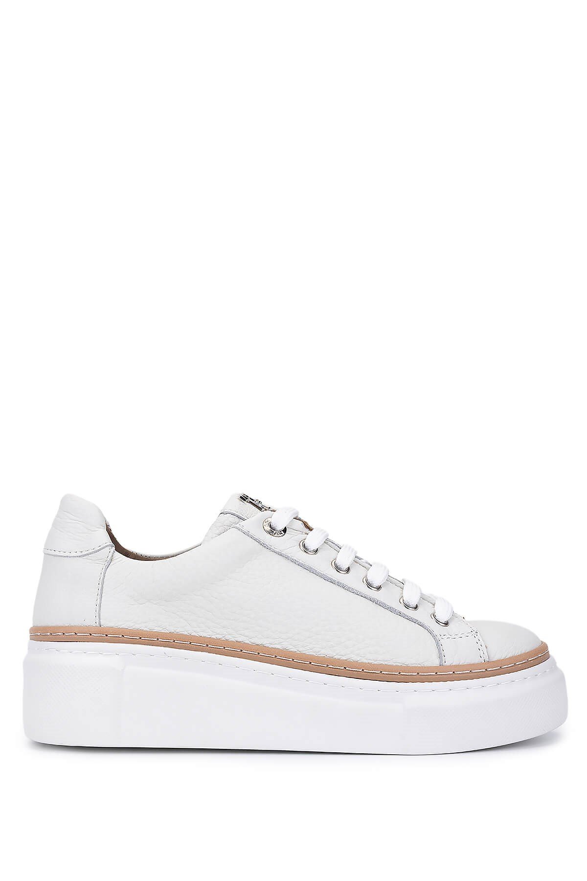 Tamer Tanca Kadın Hakiki Deri Beyaz Floter Sneakers & Spor Ayakkabı