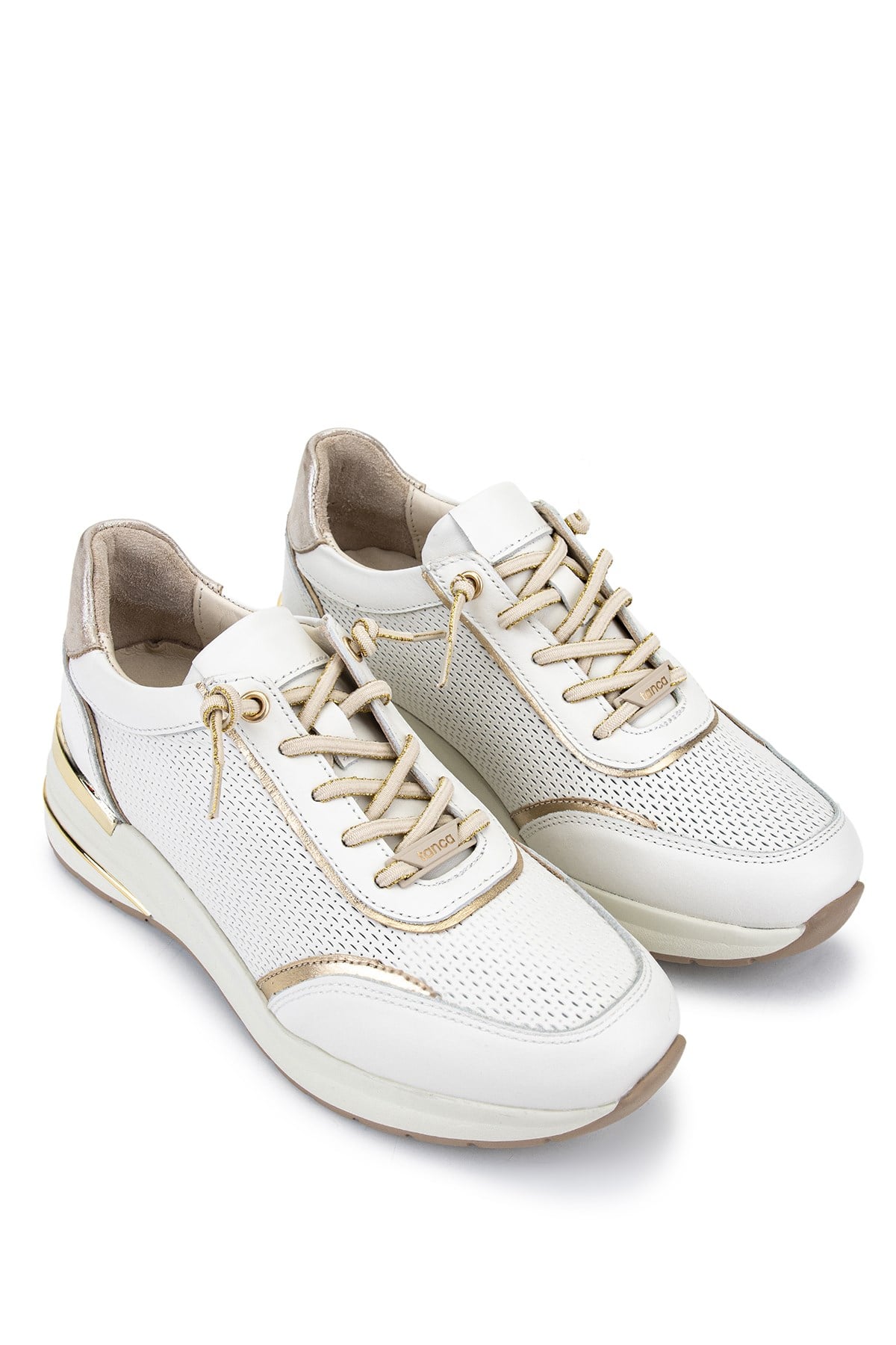Tamer Tanca Kadın Hakiki Deri Beyaz Sneakers & Spor Ayakkabı