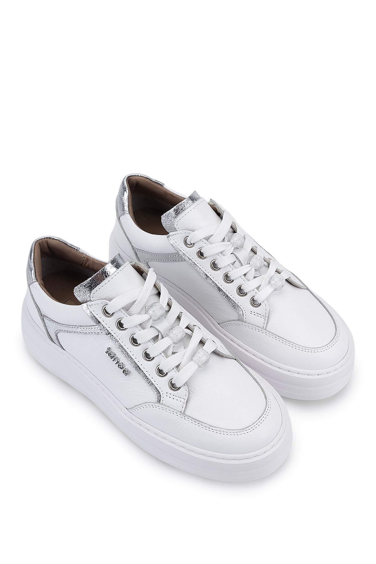 Tamer Tanca Kadın Hakiki Deri Beyaz Sneakers & Spor Ayakkabı