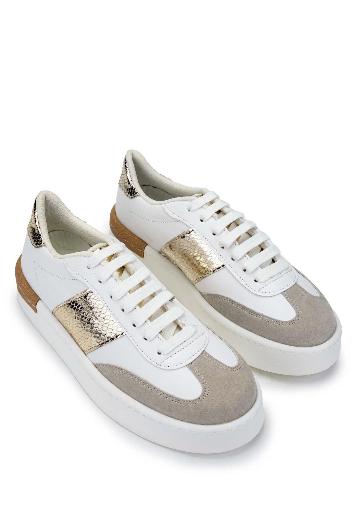 Tamer Tanca Kadın Hakiki Deri Beyaz Sneakers & Spor Ayakkabı
