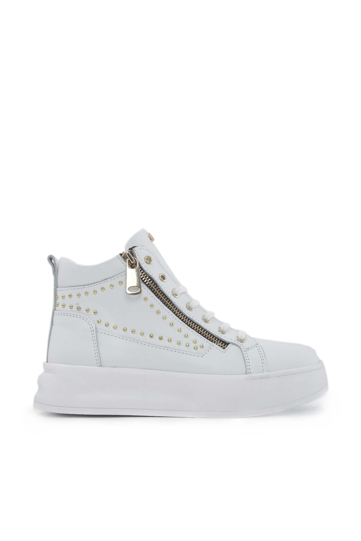 Tamer Tanca Kadın Hakiki Deri Beyaz Sneakers & Spor Bot