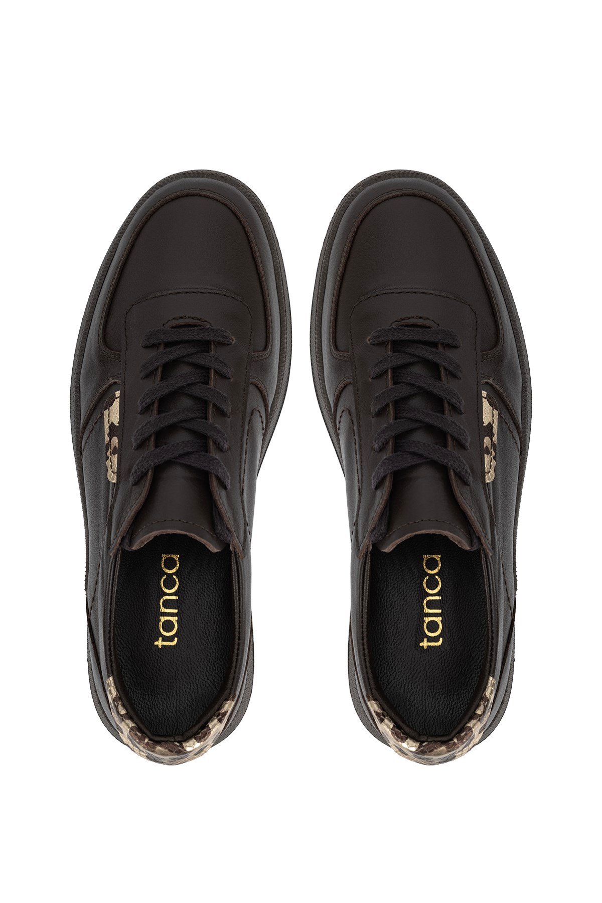 Tamer Tanca Kadın Hakiki Deri Kahverengi Sneakers & Spor Ayakkabı