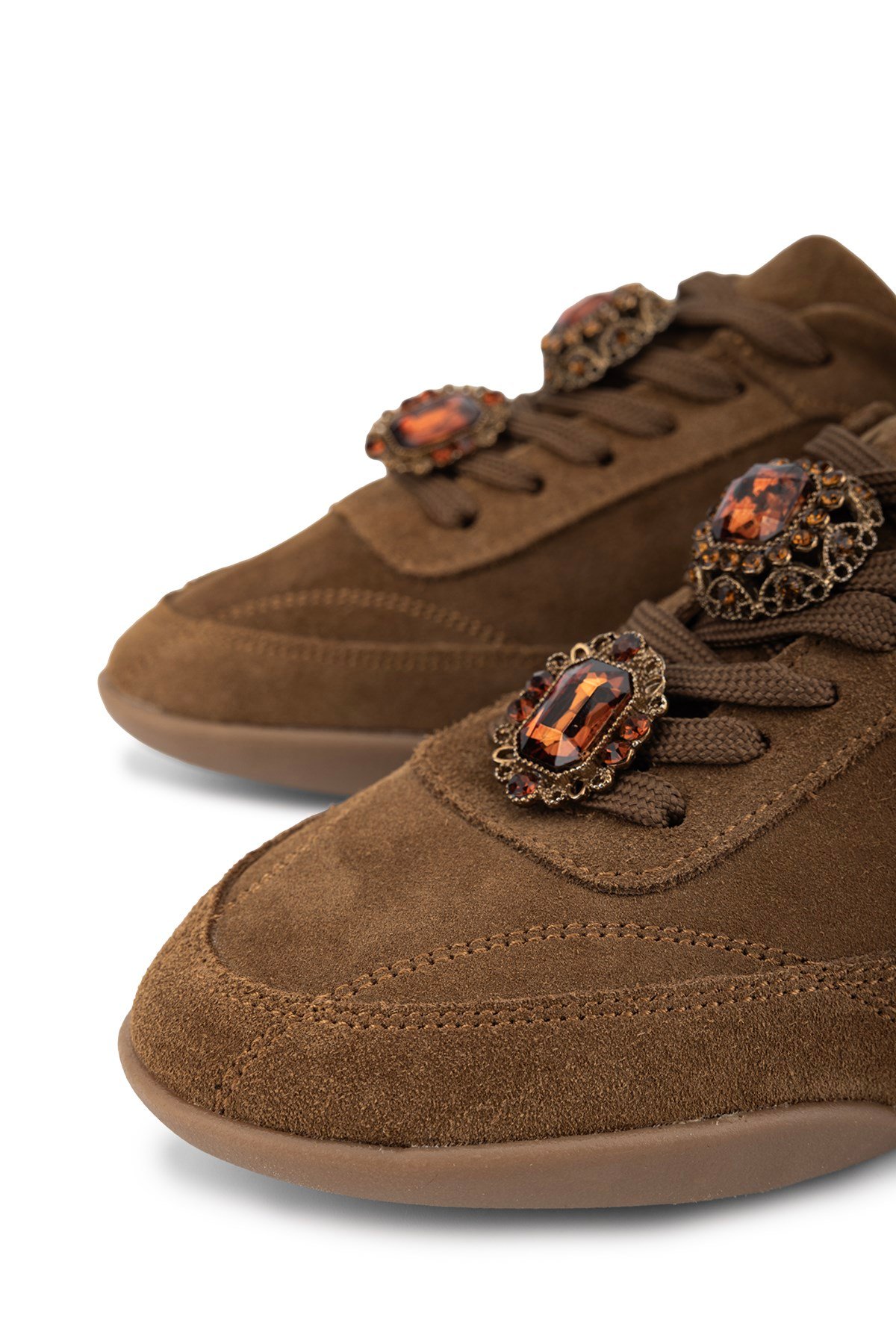 Tamer Tanca Kadın Hakiki Deri Kahverengi Sneakers & Spor Ayakkabı