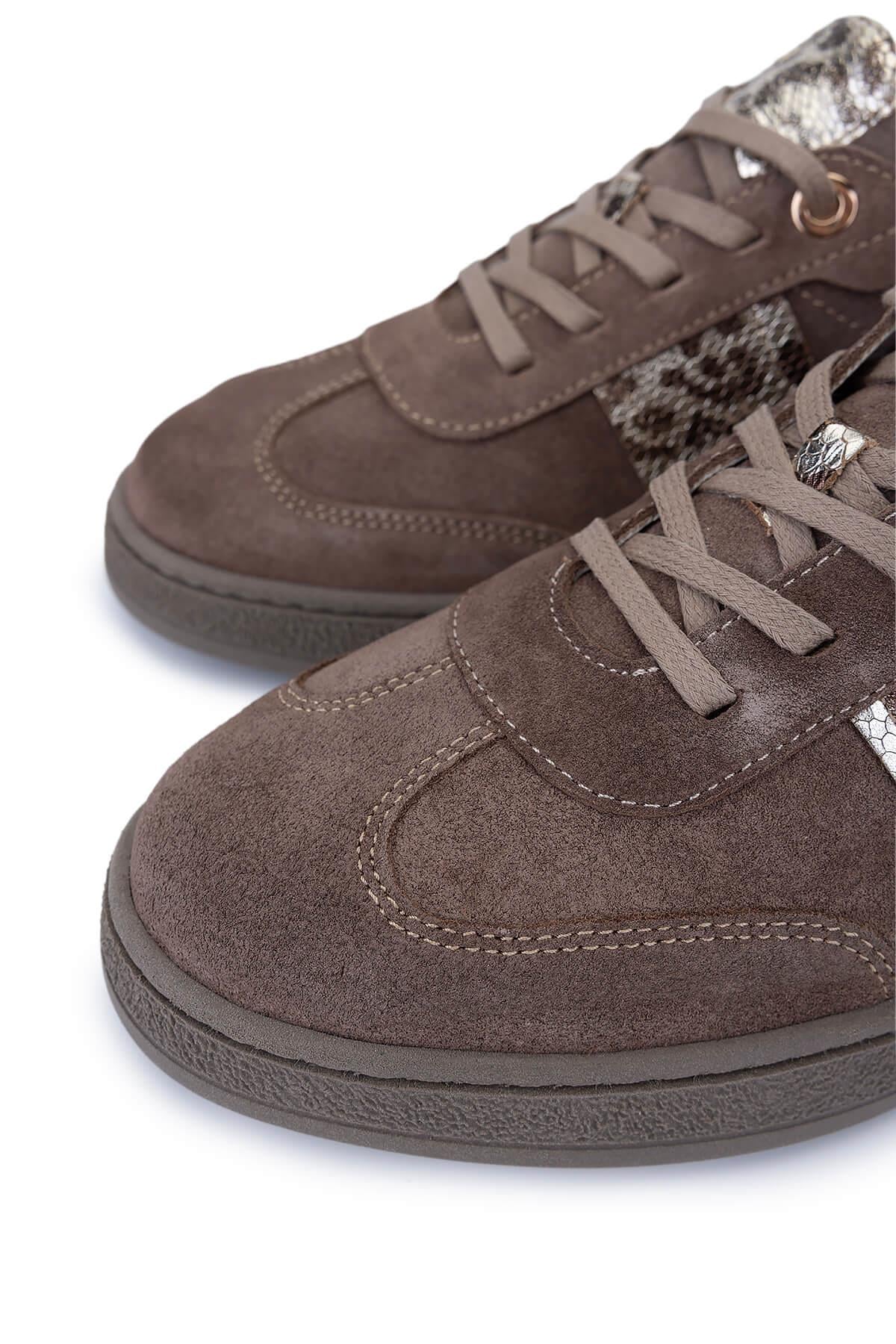 Tamer Tanca Kadın Hakiki Deri Kahverengi Sneakers & Spor Ayakkabı