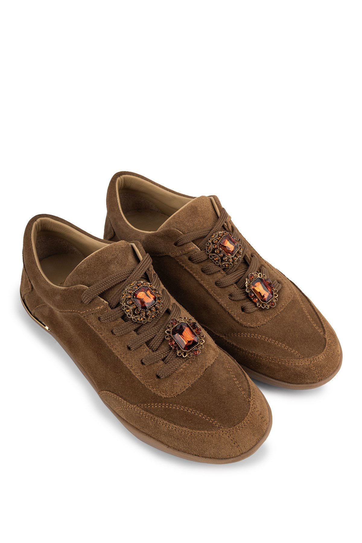 Tamer Tanca Kadın Hakiki Deri Kahverengi Sneakers & Spor Ayakkabı