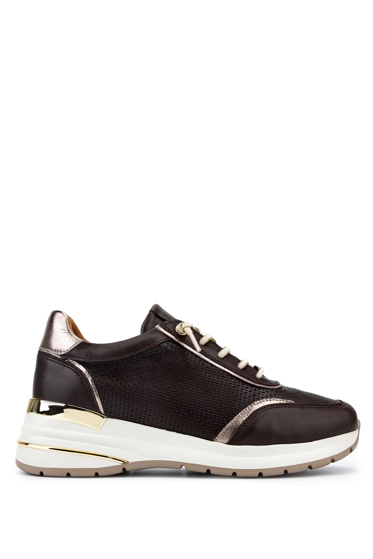 Tamer Tanca Kadın Hakiki Deri Kahverengi Sneakers & Spor Ayakkabı