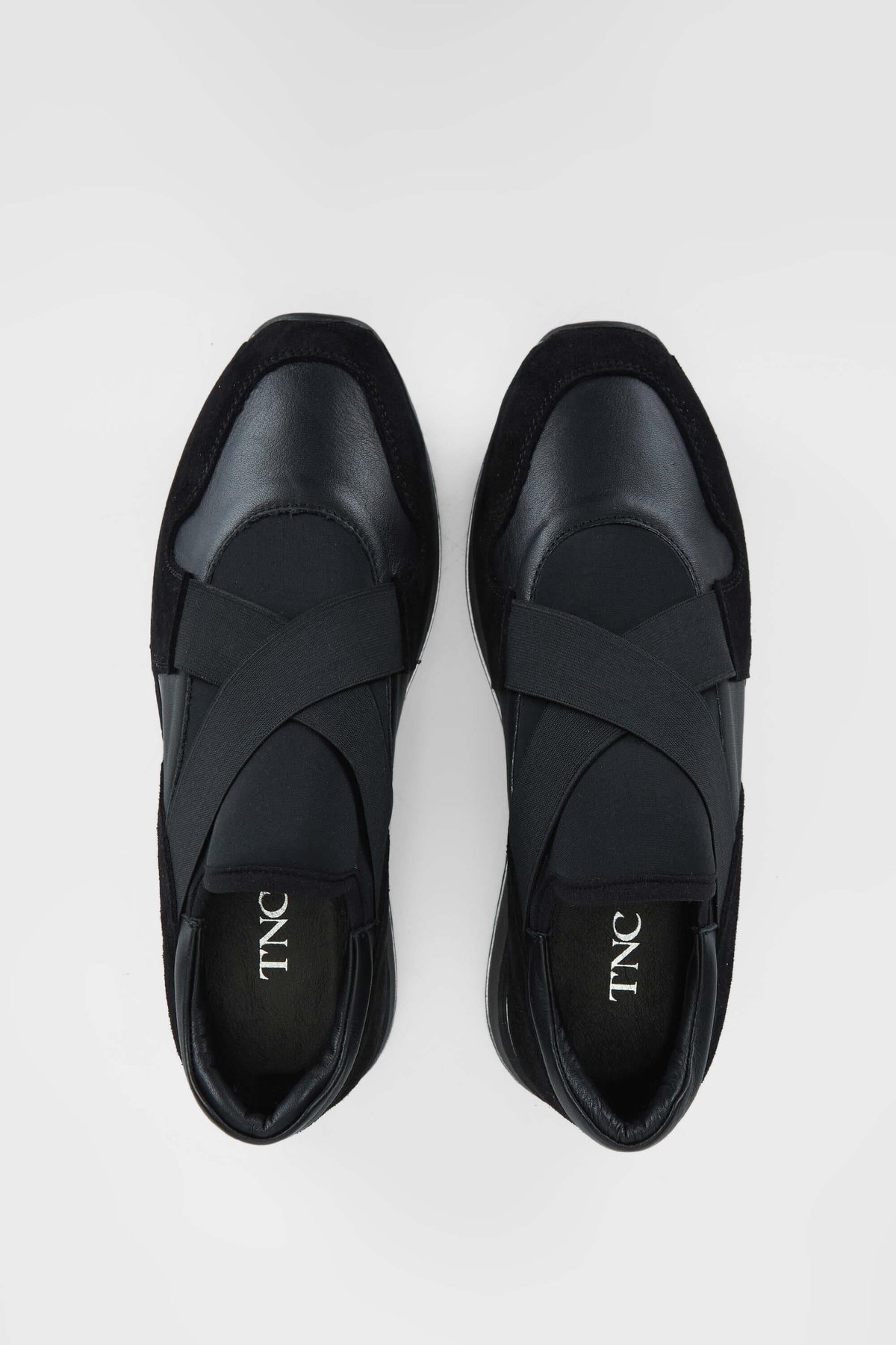 Tamer Tanca Kadın Hakiki Deri Siyah Deri Sneakers & Spor Ayakkabı