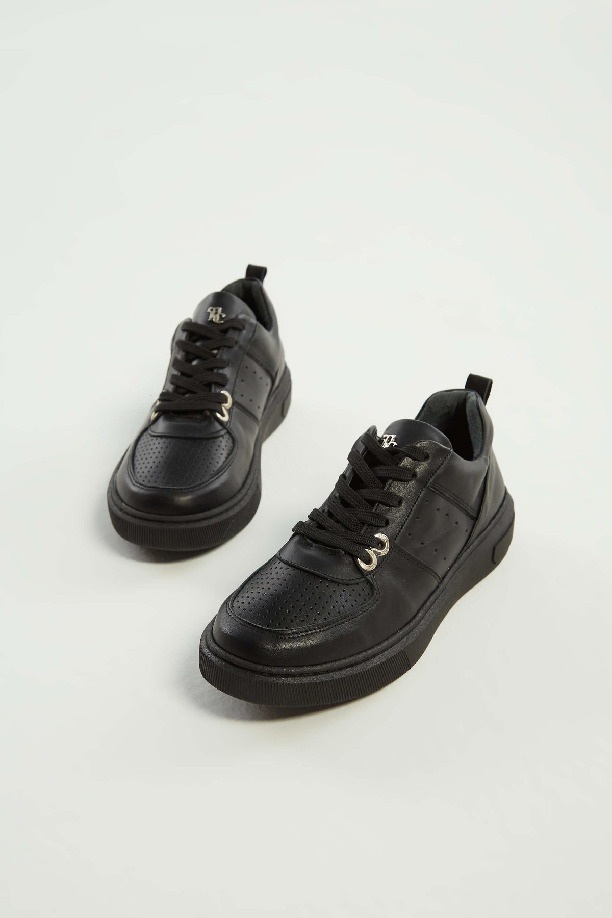 Tamer Tanca Kadın Hakiki Deri Siyah Deri Sneakers & Spor Ayakkabı