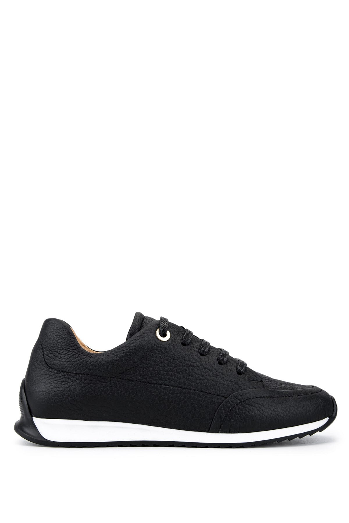 Tamer Tanca Kadın Hakiki Deri Siyah Floter Sneakers & Spor Ayakkabı