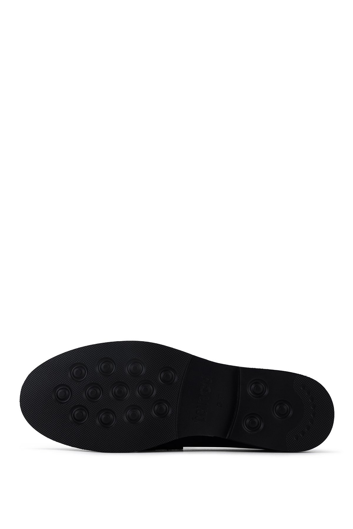 Tamer Tanca Kadın Hakiki Deri Siyah Loafer Ayakkabı