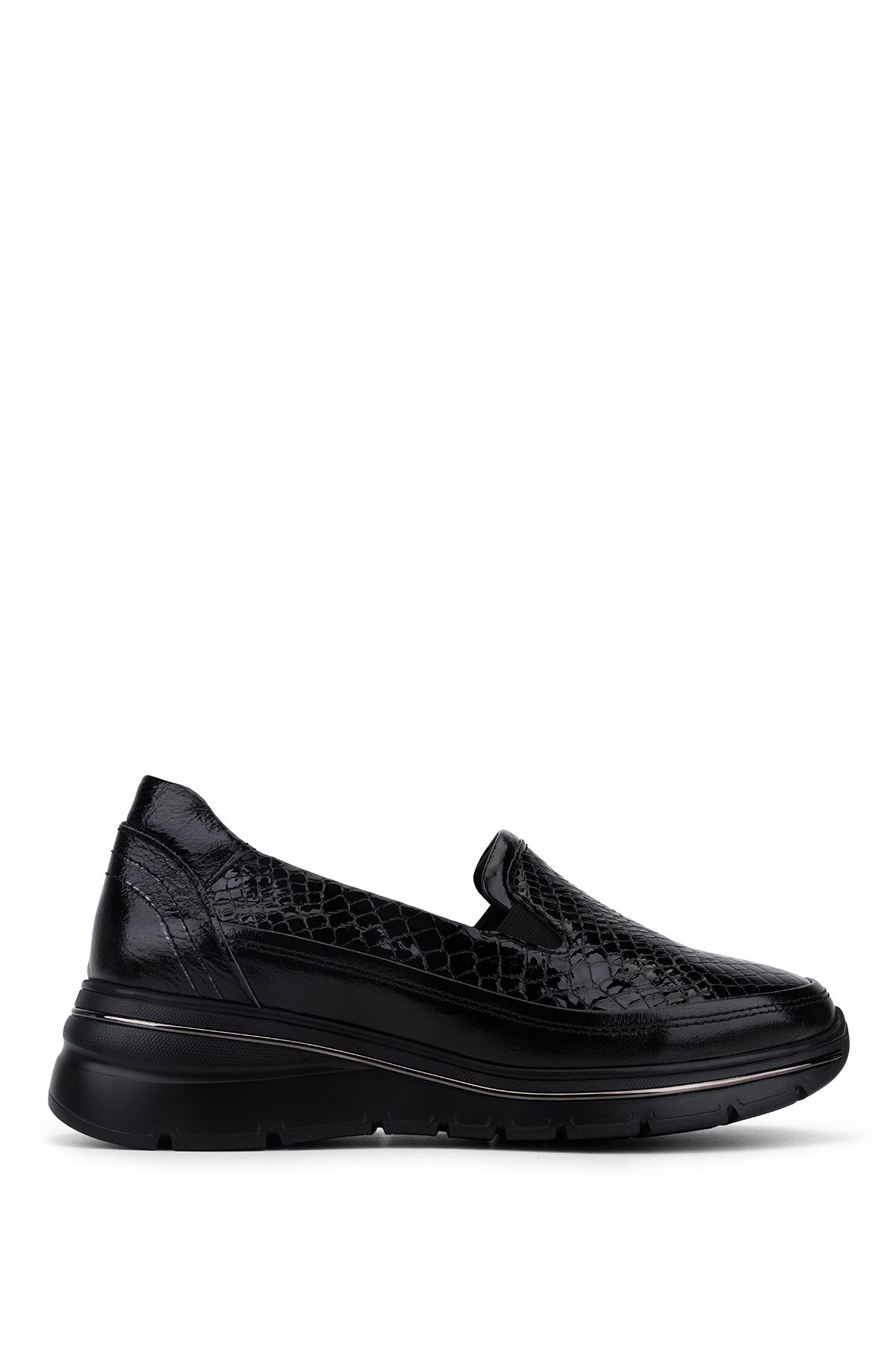 Tamer Tanca Kadın Hakiki Deri Siyah Sneakers & Spor Ayakkabı