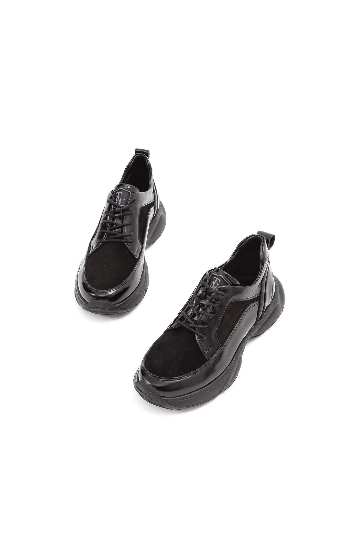 Tamer Tanca Kadın Hakiki Deri Siyah Sneakers & Spor Ayakkabı
